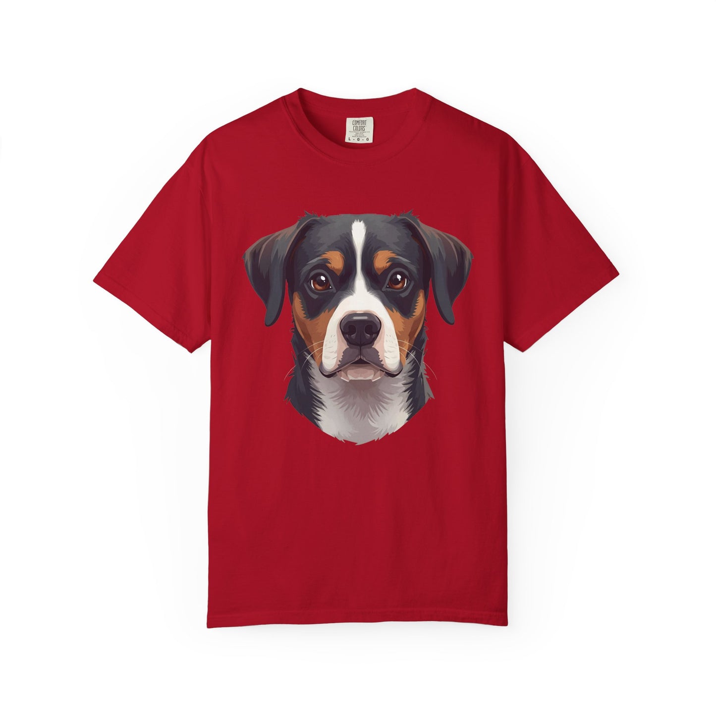 Unisex Tricolor Dog's 3D Design T-Shirt, Gift for Dog Owners, Animal Lover Apparel