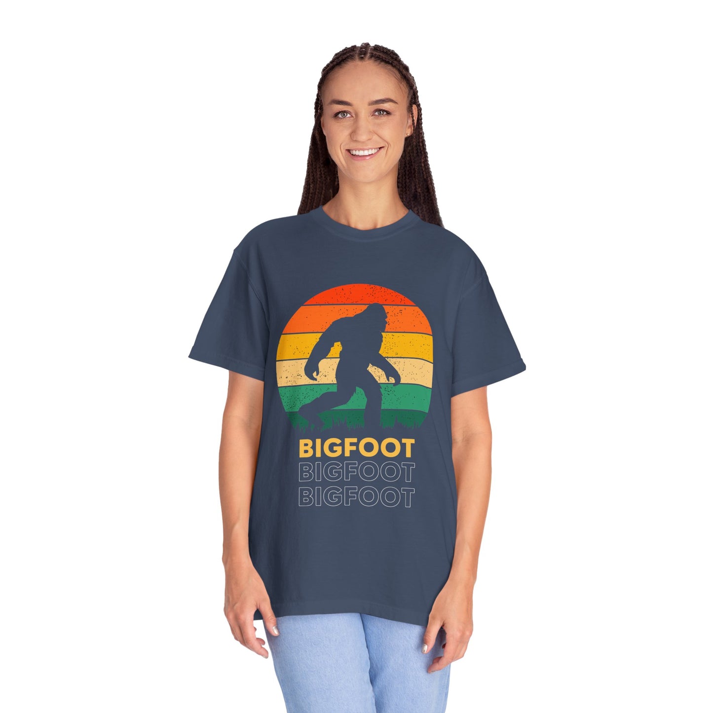 Retro Bigfoot Unisex T-Shirt, Vintage Sasquatch Tee, Nature Lover Gift, Outdoor Adventure Apparel, Cool Summer Shirt
