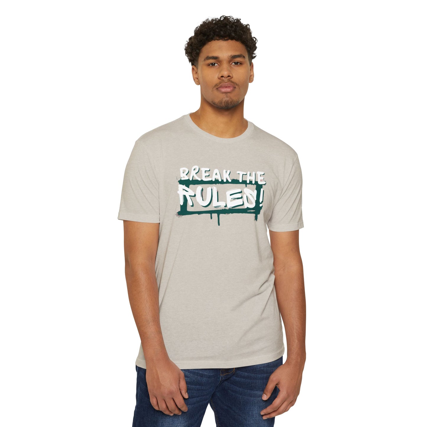 Break the Rules Graphic Tee, Unisex T-Shirt for Trendsetters, Casual Everyday Wear, Gift for Teens, Fun Statement Shirt