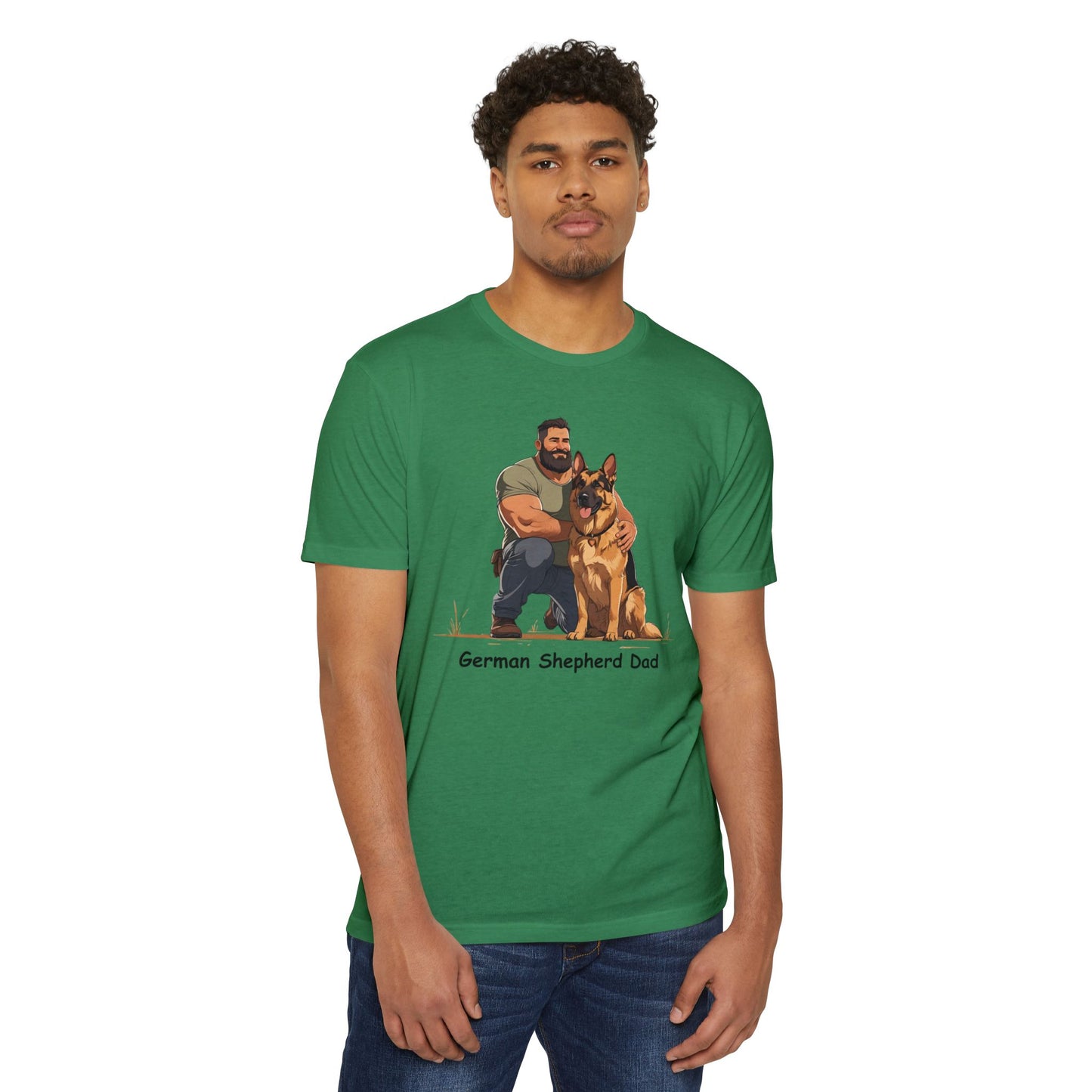 German Shepherd Dad Unisex T-Shirt, Dog Lover Shirt, Pet Owner Gift, Father's Day Tee, Animal Rescue Support