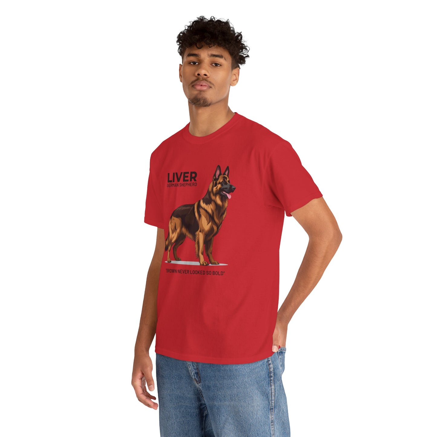 Liver German Shepherd Lover Tee - Brown Never Looked So Bold | Dog Owner Gift, Pet Parent Shirt, Animal Lover Apparel