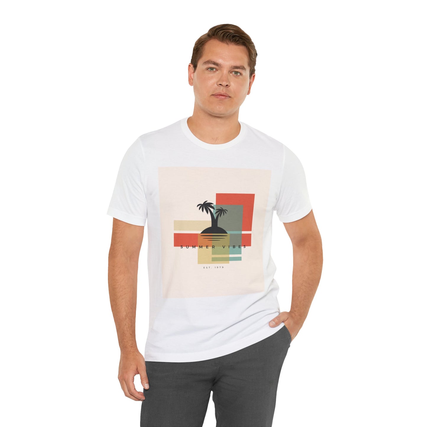 Tropical Sunset Tee, Summer Vibes Shirt, Vacation Outfit, Unisex Graphic Tee, Gift for Beach Lovers, Casual Wear