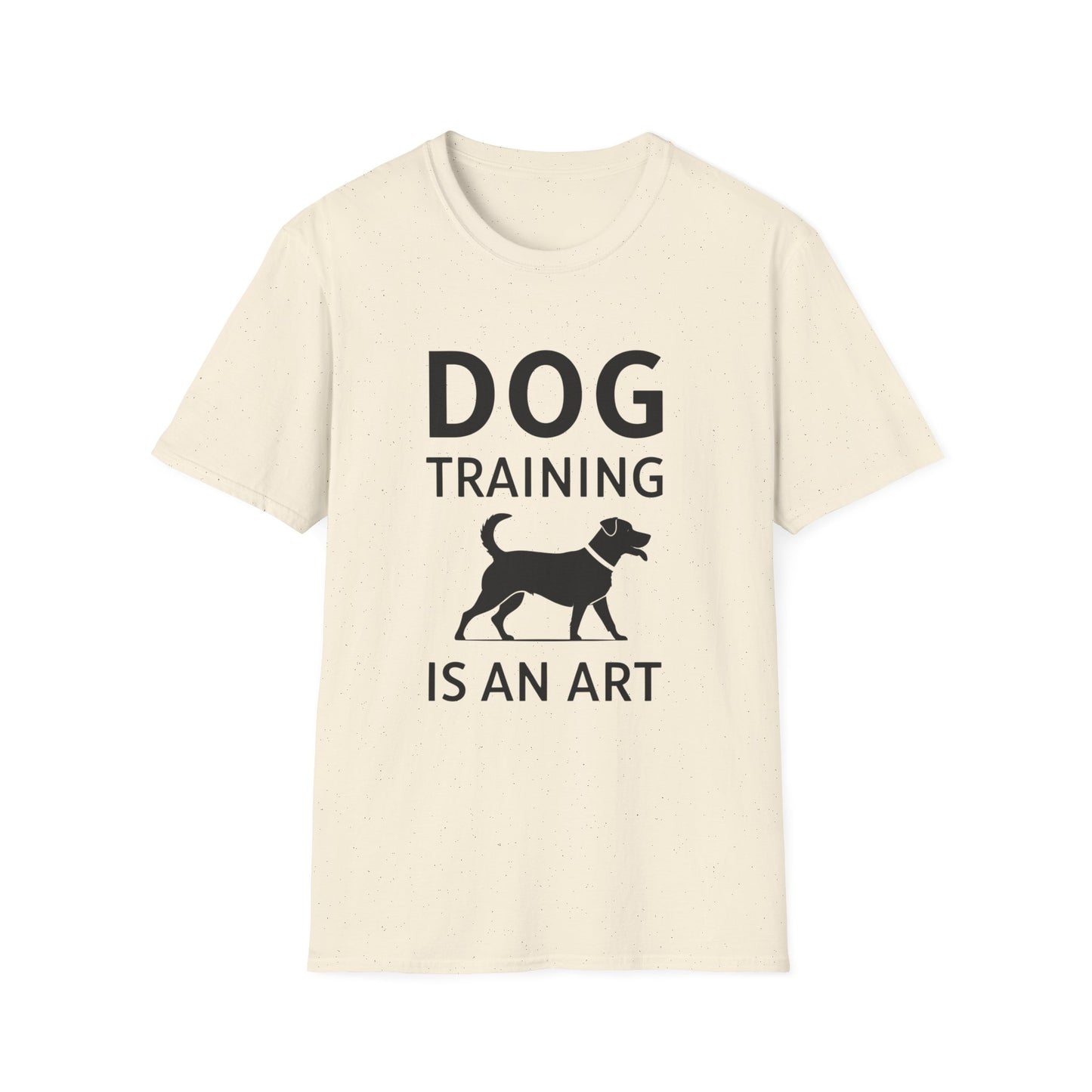 Dog Training is an Art Unisex Softstyle T-Shirt, Dog Lover Gift, Pet Training Apparel, Dog Owner Tee, Casual Wear, Gift for Dog Trainers