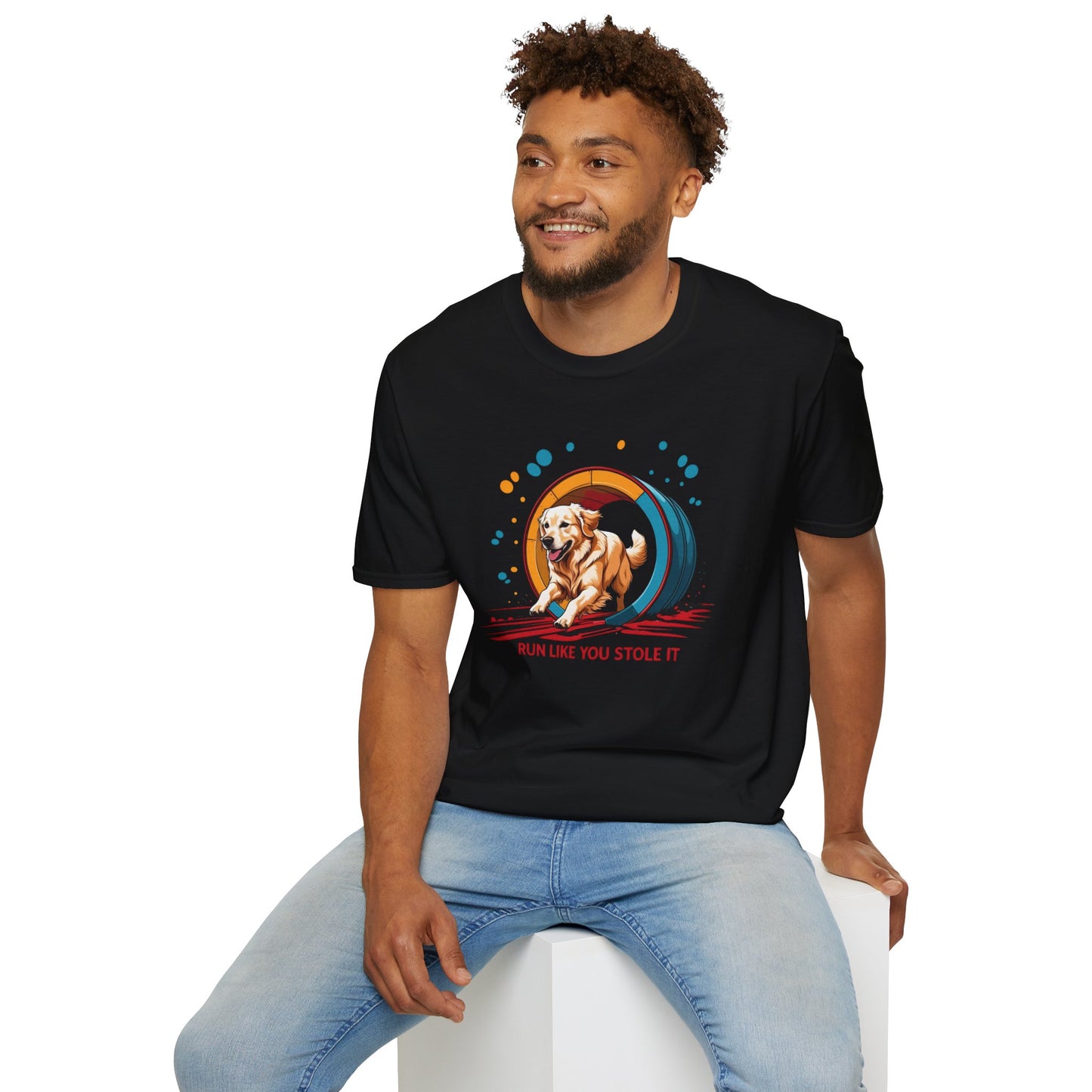 Dog Agility T-Shirt - Run Like You Stole It, Perfect for Dog Trainers, Summer Outfits, Fun Casual Wear