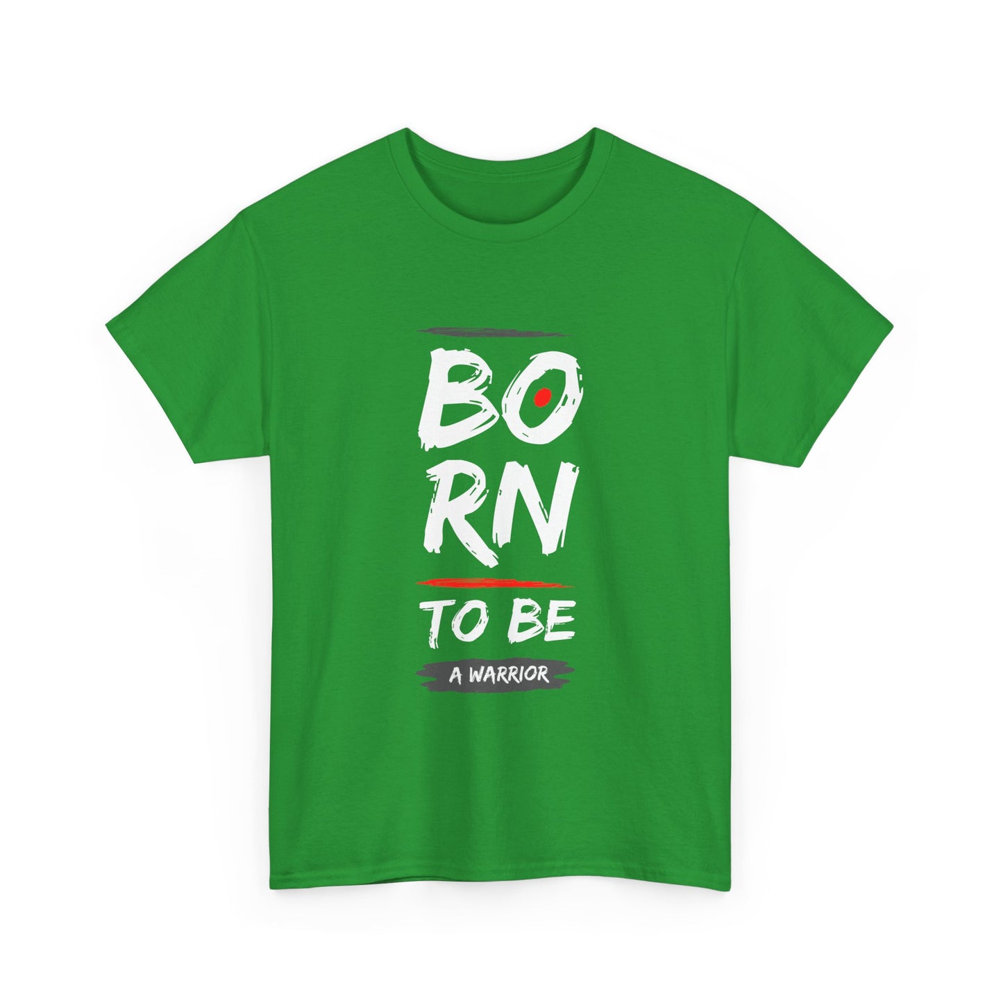 Born to Be a Warrior Unisex Heavy Cotton Tee, Inspirational Shirt for Veterans, Motivational Gift, Fitness Apparel, Casual Wear