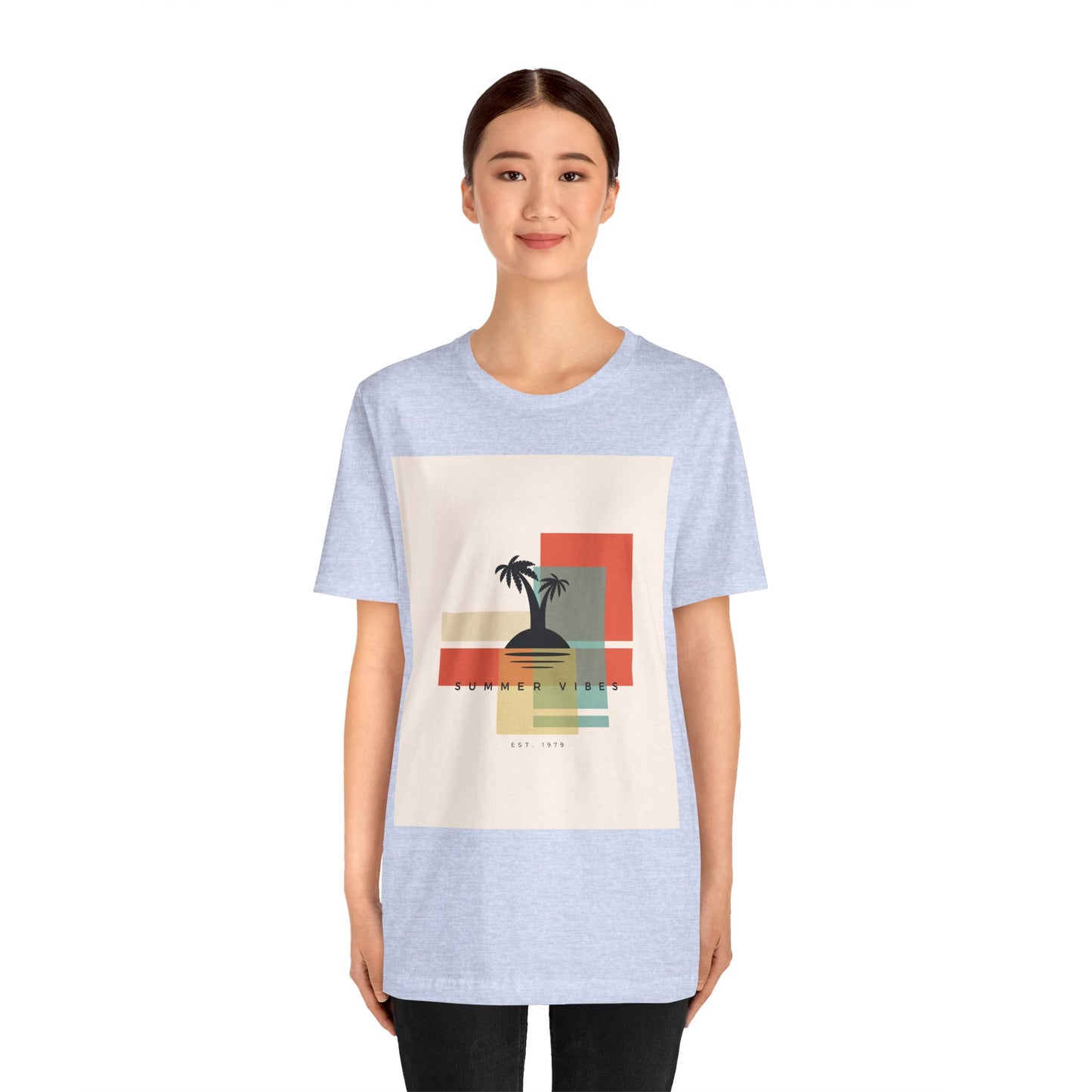Tropical Sunset Tee, Summer Vibes Shirt, Vacation Outfit, Unisex Graphic Tee, Gift for Beach Lovers, Casual Wear