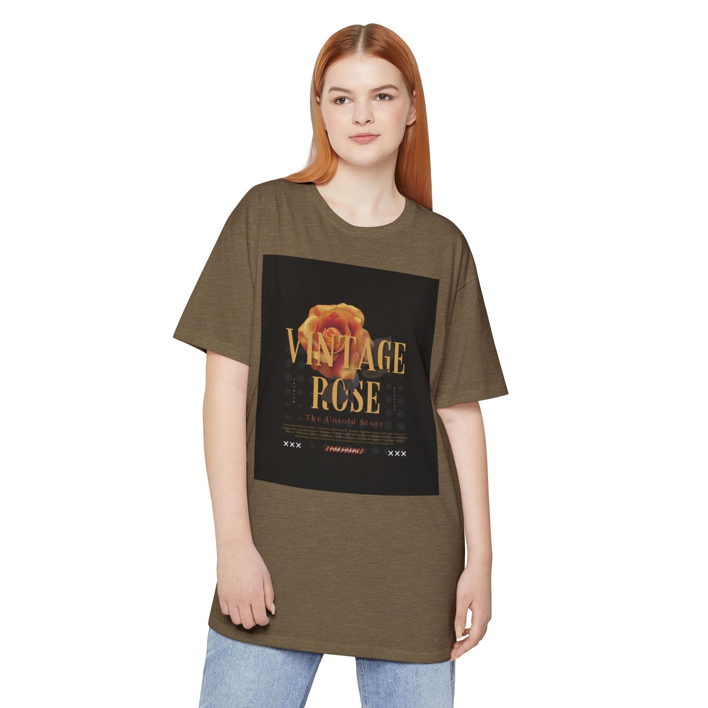 Vintage Rose Urban Tee, Trendy Graphic Tee, Casual Streetwear Shirt, Unisex Fashion Top, Perfect Gift for Art Lovers