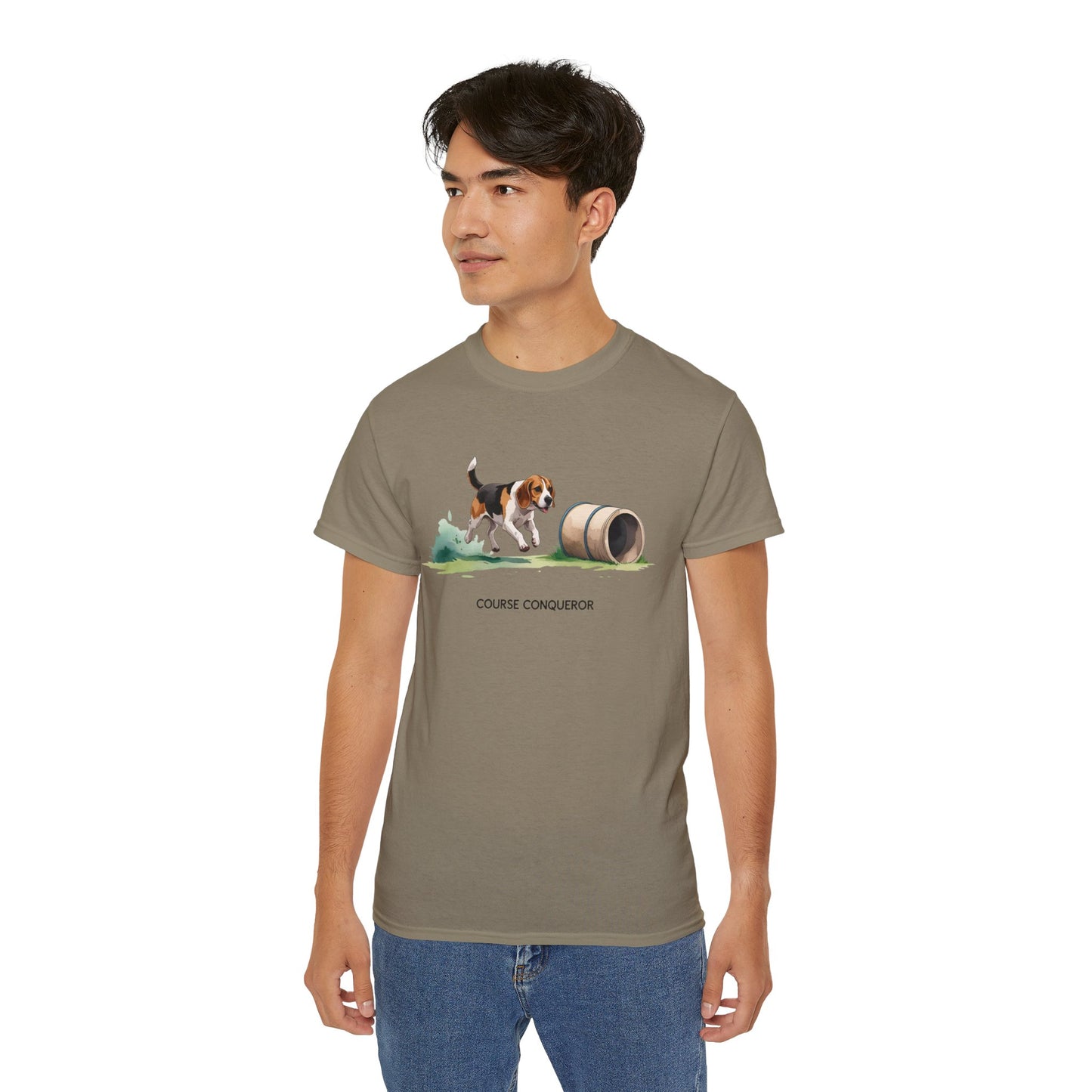 Dog Agility Tee - Course Conqueror | Beagle Graphic T-Shirt, Pet Enthusiast Gift, Animal Lover Apparel, Wearable Art for Dog Lovers