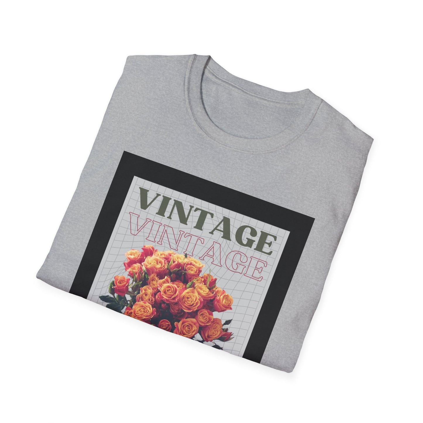 Vintage Floral Graphic Unisex T-Shirt, Retro Tee, Casual Wear, Gift for Her, Vintage Aesthetic, Flower Print Shirt