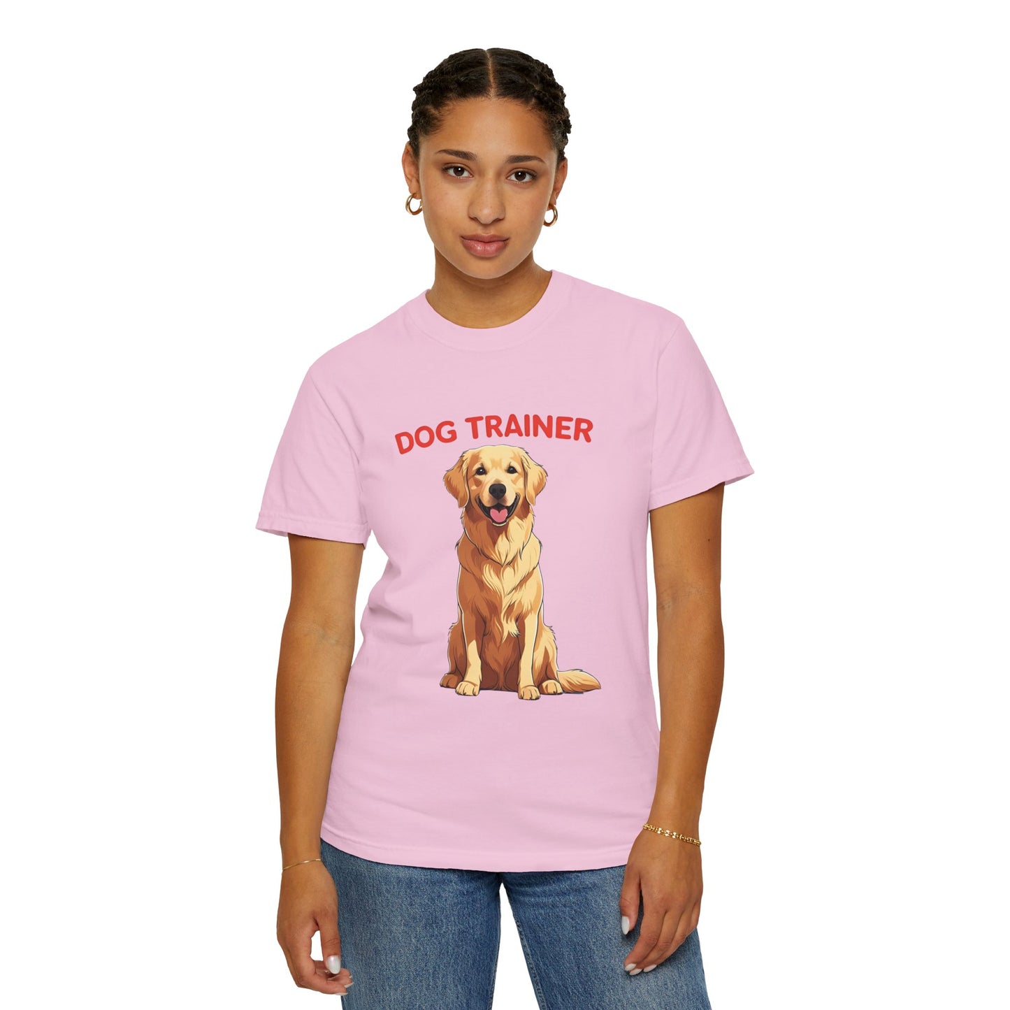 Dog Trainer Unisex Garment-Dyed T-Shirt | Perfect Gift for Dog Lovers, Pet Owners, Trainers, Birthdays, and Everyday Use