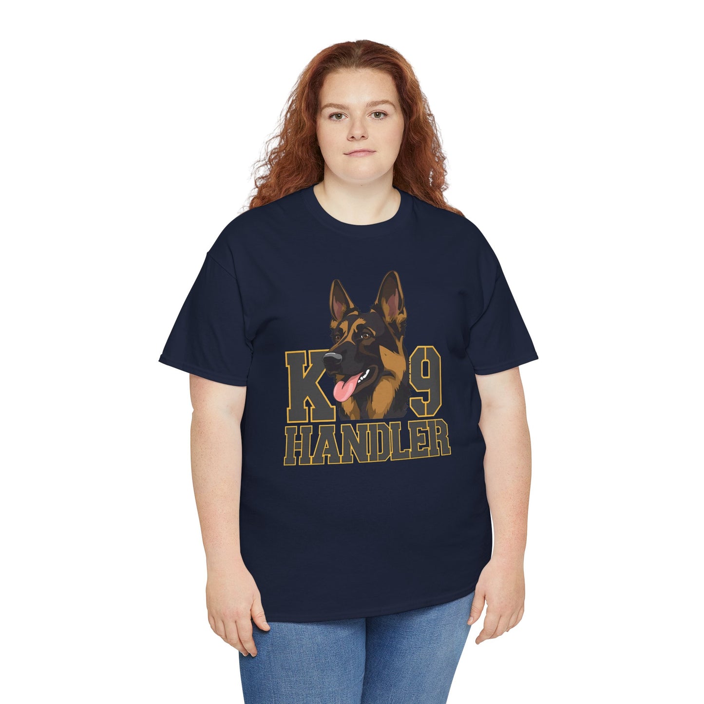 German Shepherd K9 Handler Tee, Perfect for Dog Lovers, Gift for Pet Owners, Unisex Cotton T-Shirt