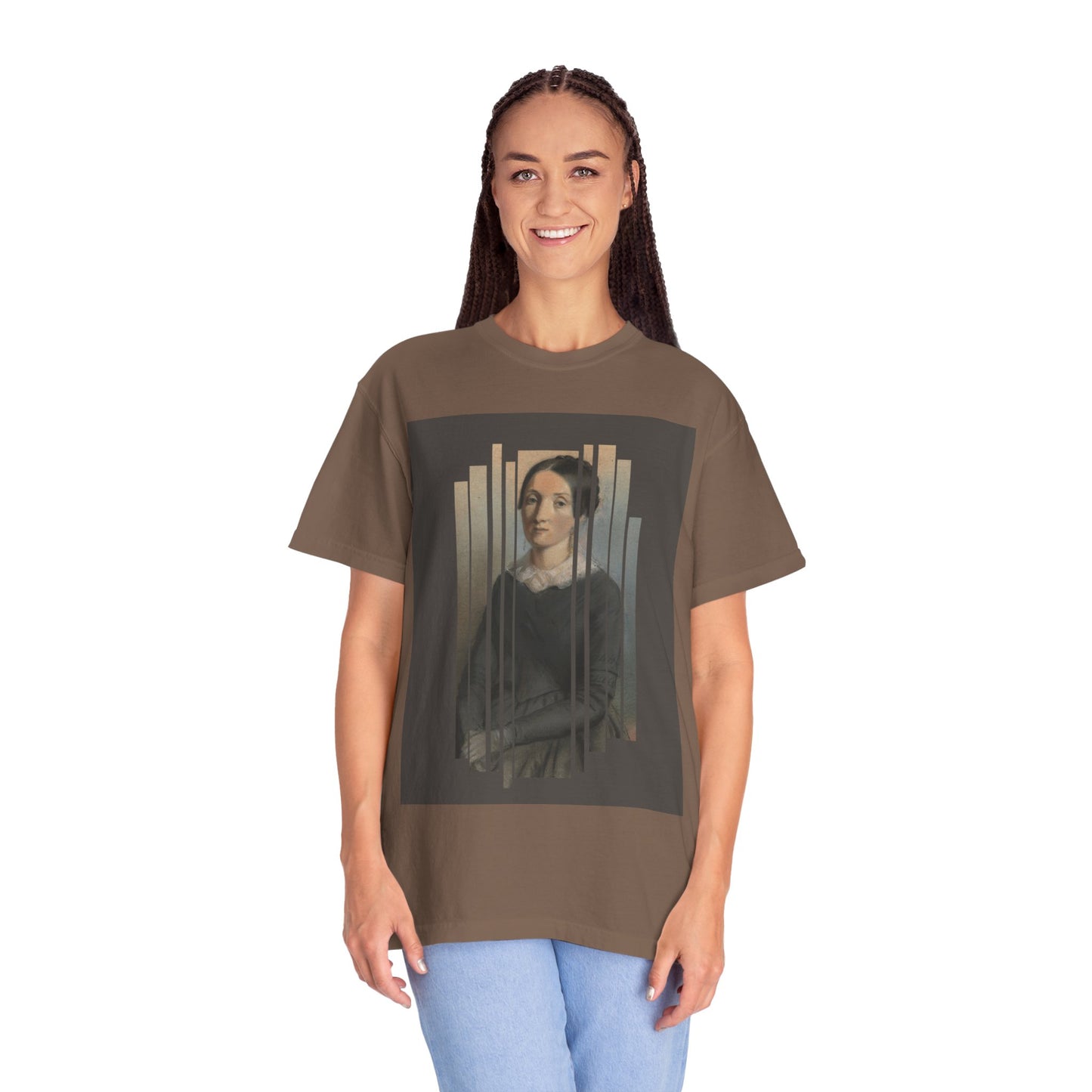 Vintage Aesthetic Art Tee, Unisex Garment-Dyed T-shirt with Artistic Design, Casual Wear, Gift for Art Lovers, Trendy Graphic Shirt