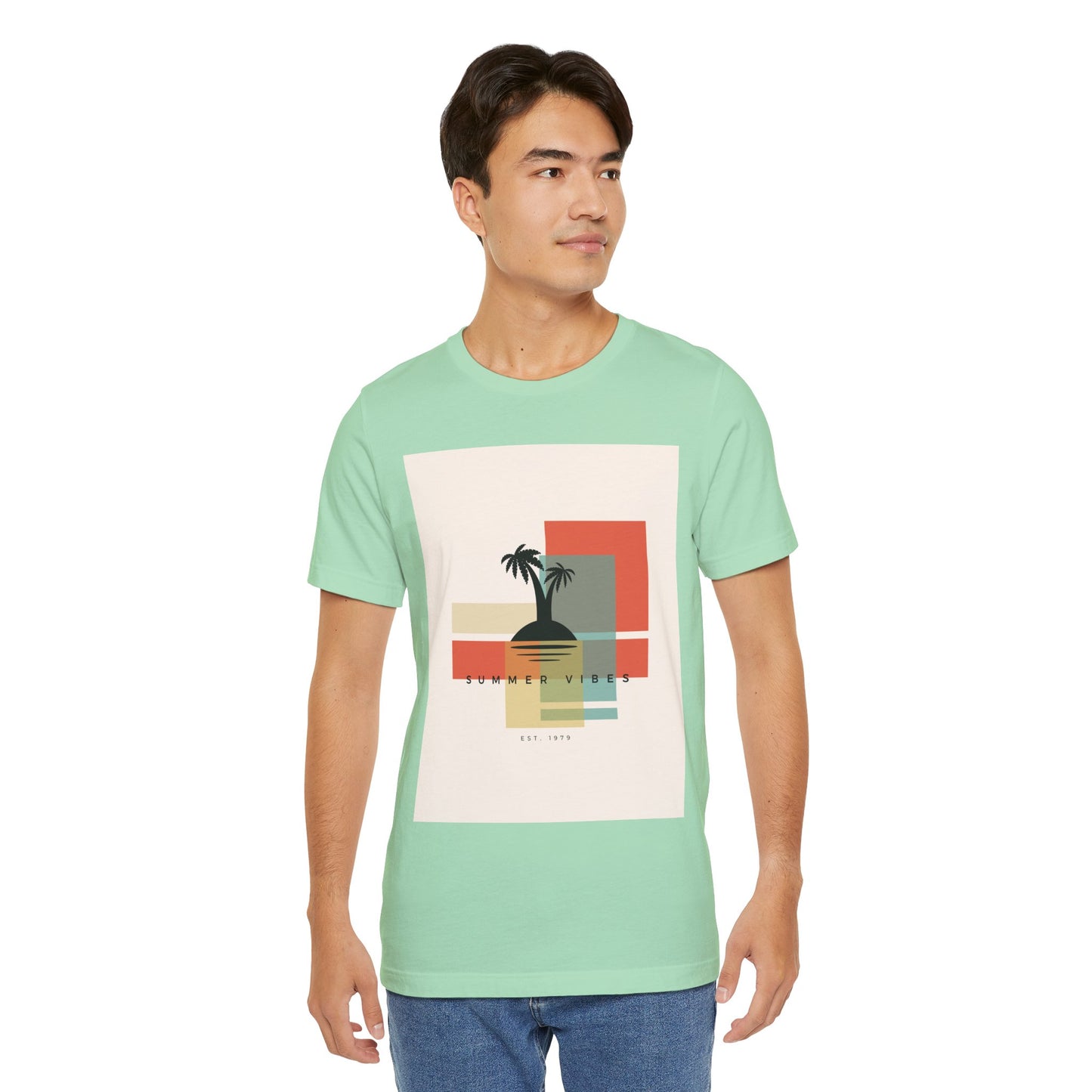 Tropical Sunset Tee, Summer Vibes Shirt, Vacation Outfit, Unisex Graphic Tee, Gift for Beach Lovers, Casual Wear