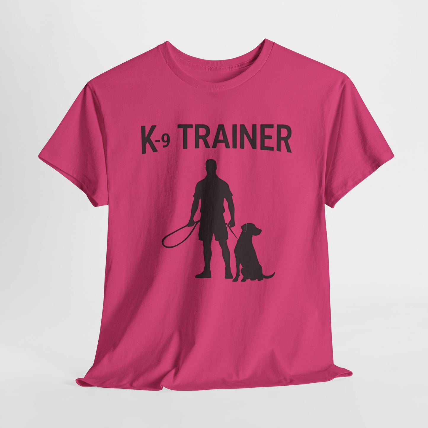 K-9 Trainer Heavy Cotton T-Shirt, Dog Owner Gift, Police Dog Shirt, Animal Enthusiast Apparel, Casual Style Tee