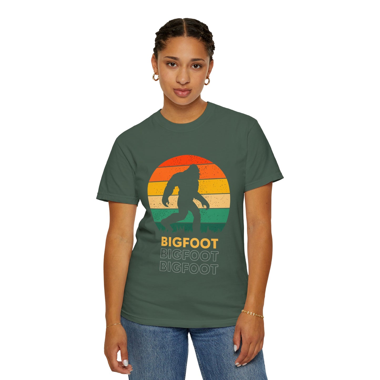 Retro Bigfoot Unisex T-Shirt, Vintage Sasquatch Tee, Nature Lover Gift, Outdoor Adventure Apparel, Cool Summer Shirt
