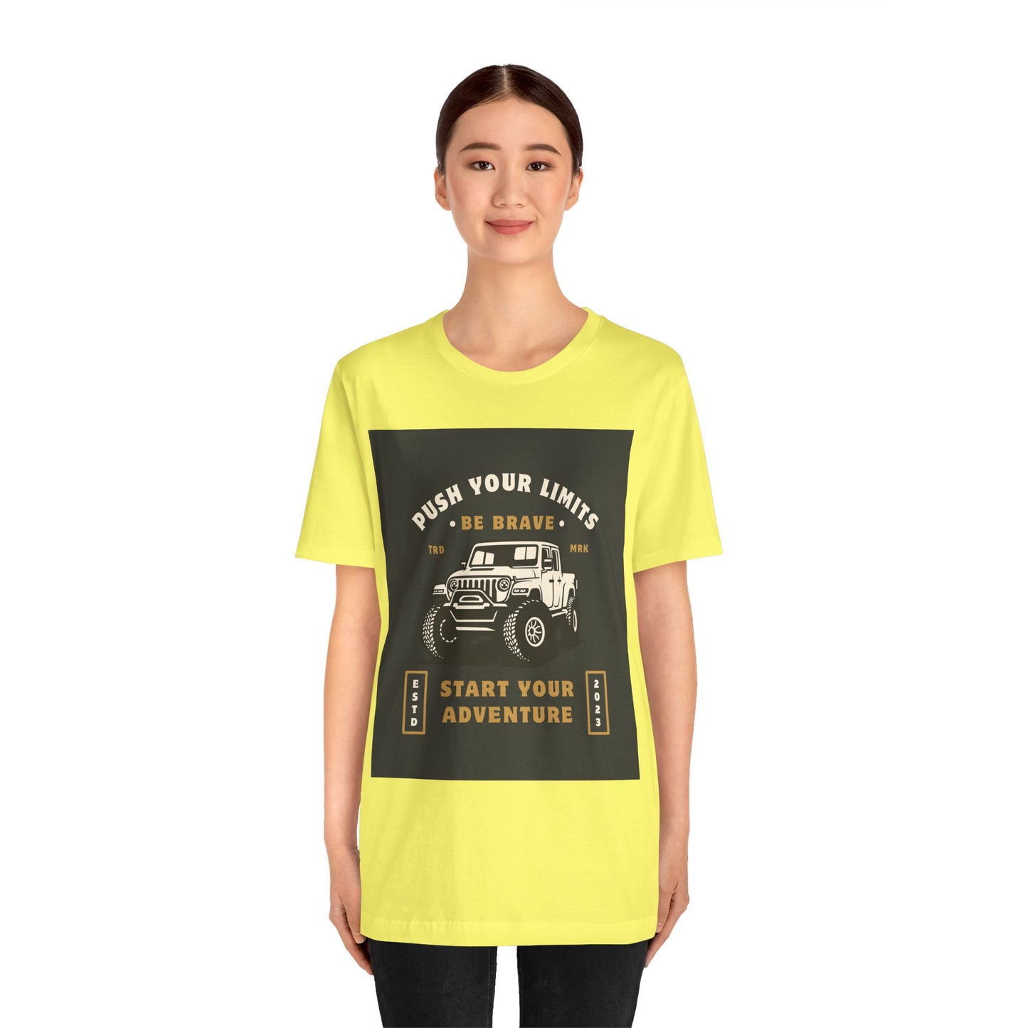 Push Your Limits Adventure-Inspiring Unisex Jersey Tee, Outdoor Shirt, Motivational T-Shirt, Gift for Adventurers, Hiking Apparel, Travel Tee