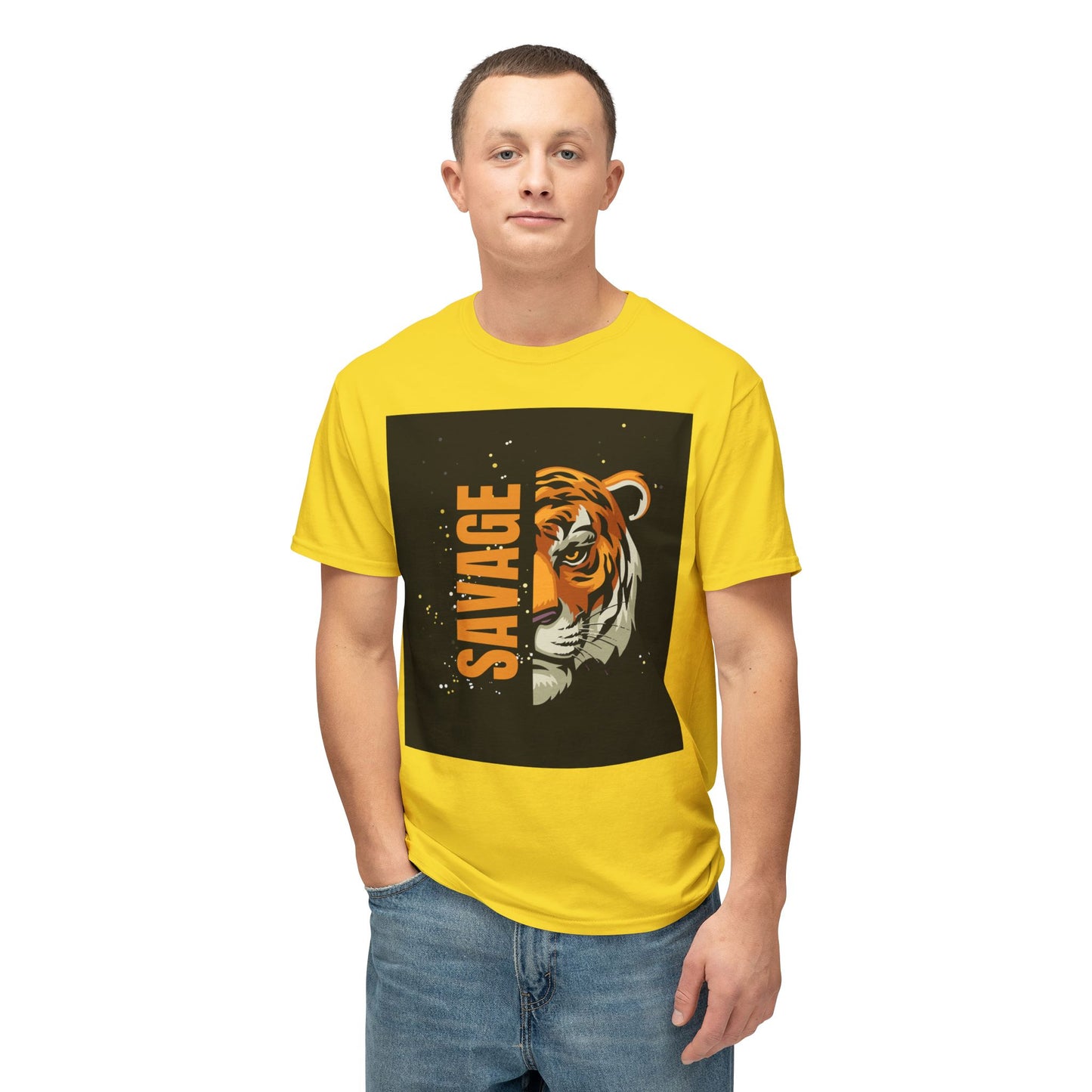 Savage Tiger Unisex T-Shirt, Graphic Tee, Animal Lover Shirt, Trendy Fashion, Gift for Him/Her, Wild Style Clothing