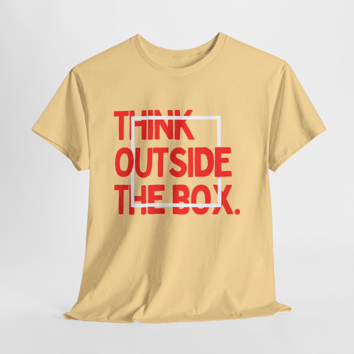 Creative Thinking Unisex Cotton Tee - Thin Out of Box, Inspirational Shirt, Motivational Gifts, Trendy Top for All Occasions, Perfect for Dreamers