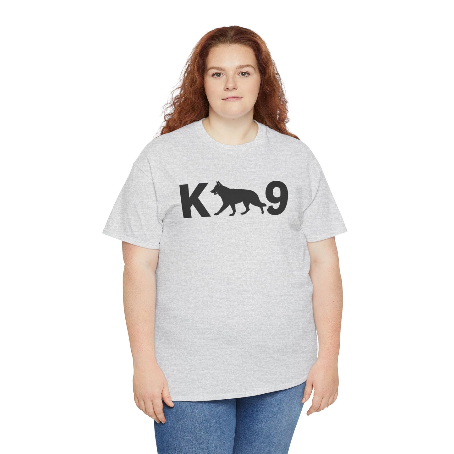 Black German Shepherd K9 Unisex Heavy Cotton Tee - Perfect for Dog Lovers, Pet Owners