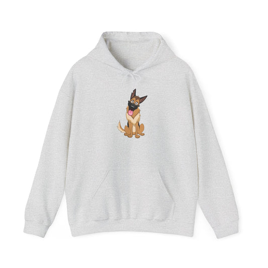 Unisex Dog Lover Hoodie With Cute Funny German Shepherd Cartoon
