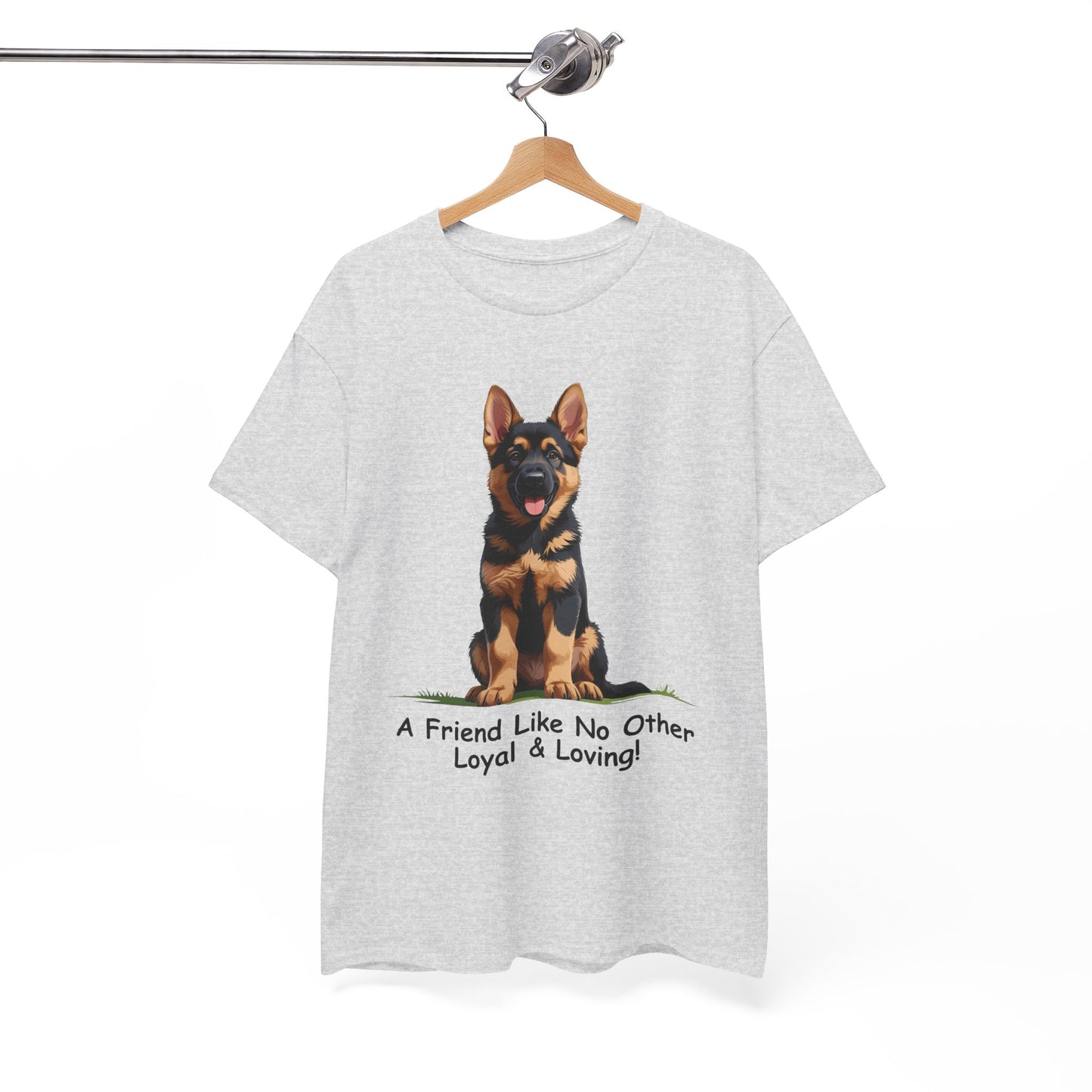Adorable German Shepherd Puppy Lover Tee: A Friend Like No Other, Dog Owner Gift, Dog Mom Shirt, Gifts for Animal Lovers, Unisex Cotton T-shirt