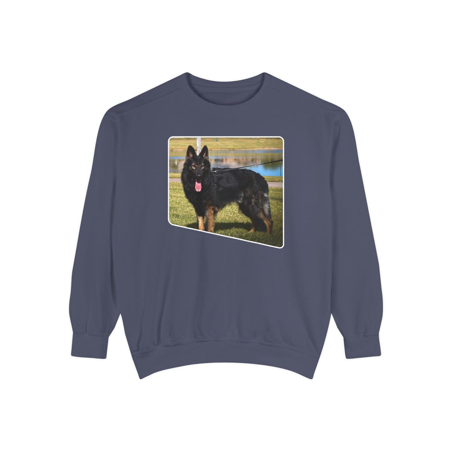 Unisex Dog Lover Sweatshirt With an Old Fashioned Working Line German Shepherd