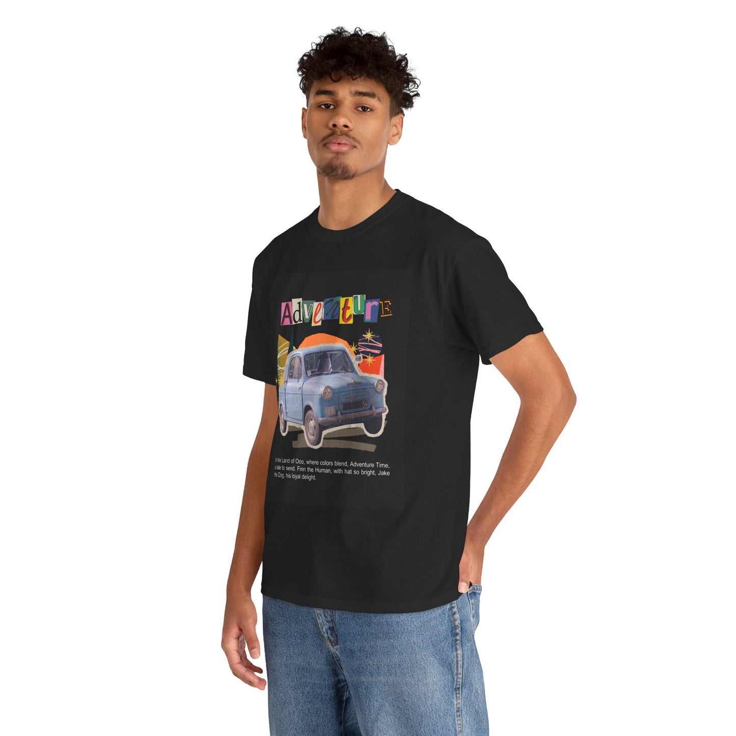 Adventure-Themed Unisex Cotton Tee, Retro Car Graphic Tee, Travel T-Shirt, Gift for Adventurers, Vintage Exploration Top