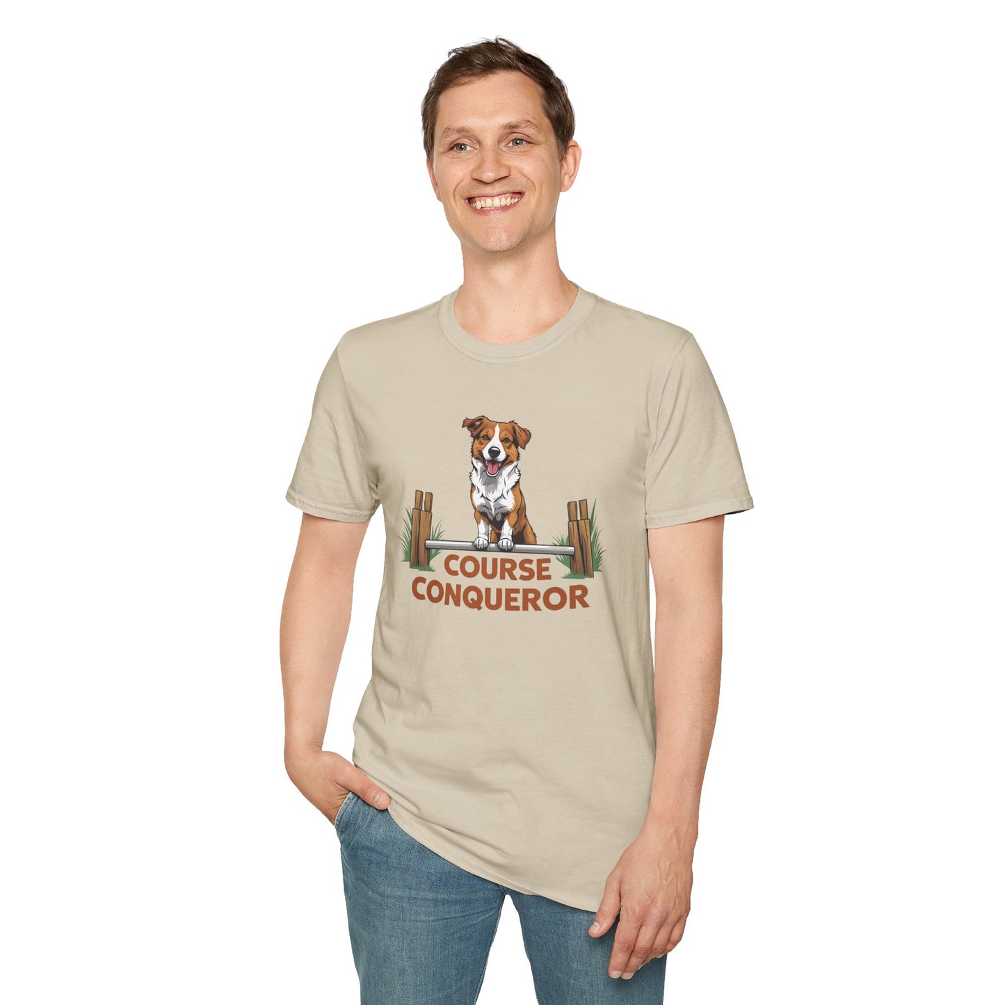 Course Conqueror Dog Training Shirt | Dog Owner Gift, Casual Wear, Funny Pet Apparel, Canine Enthusiast Top