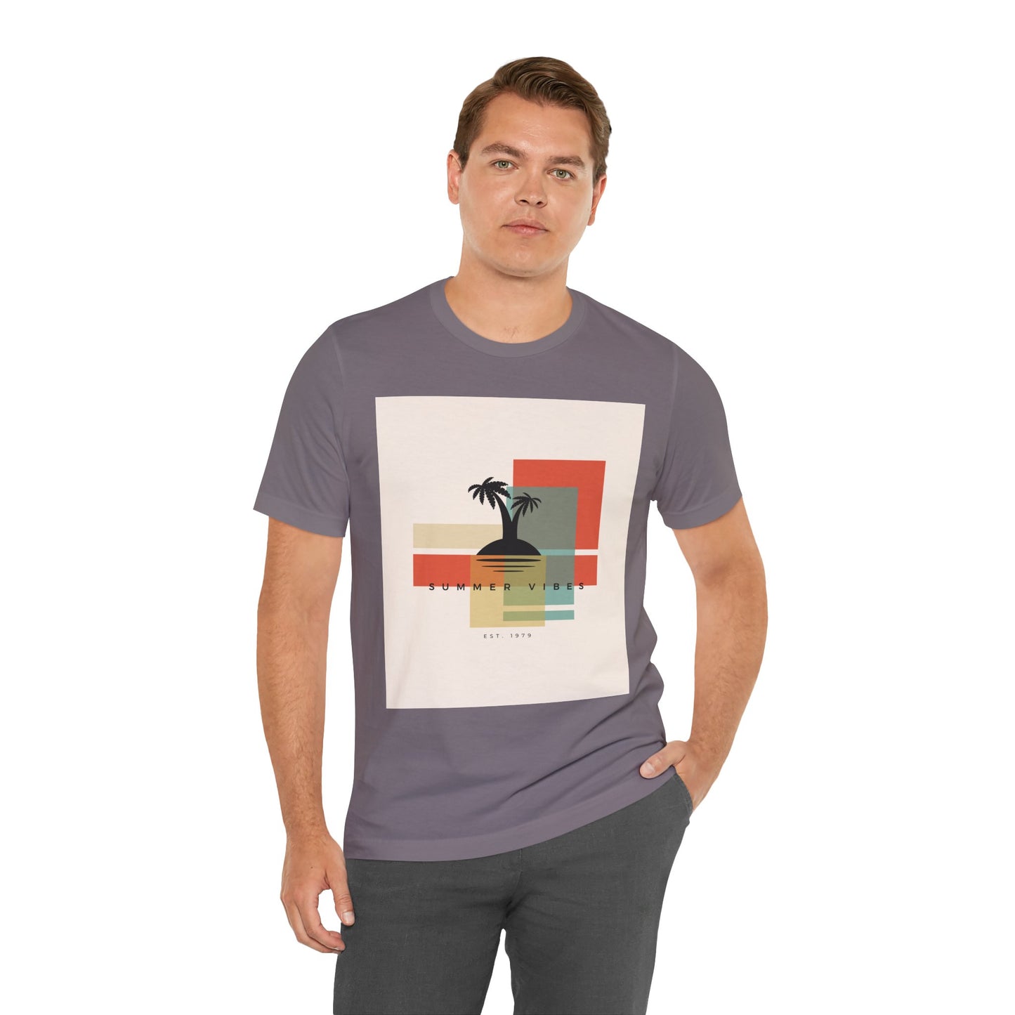 Tropical Sunset Tee, Summer Vibes Shirt, Vacation Outfit, Unisex Graphic Tee, Gift for Beach Lovers, Casual Wear