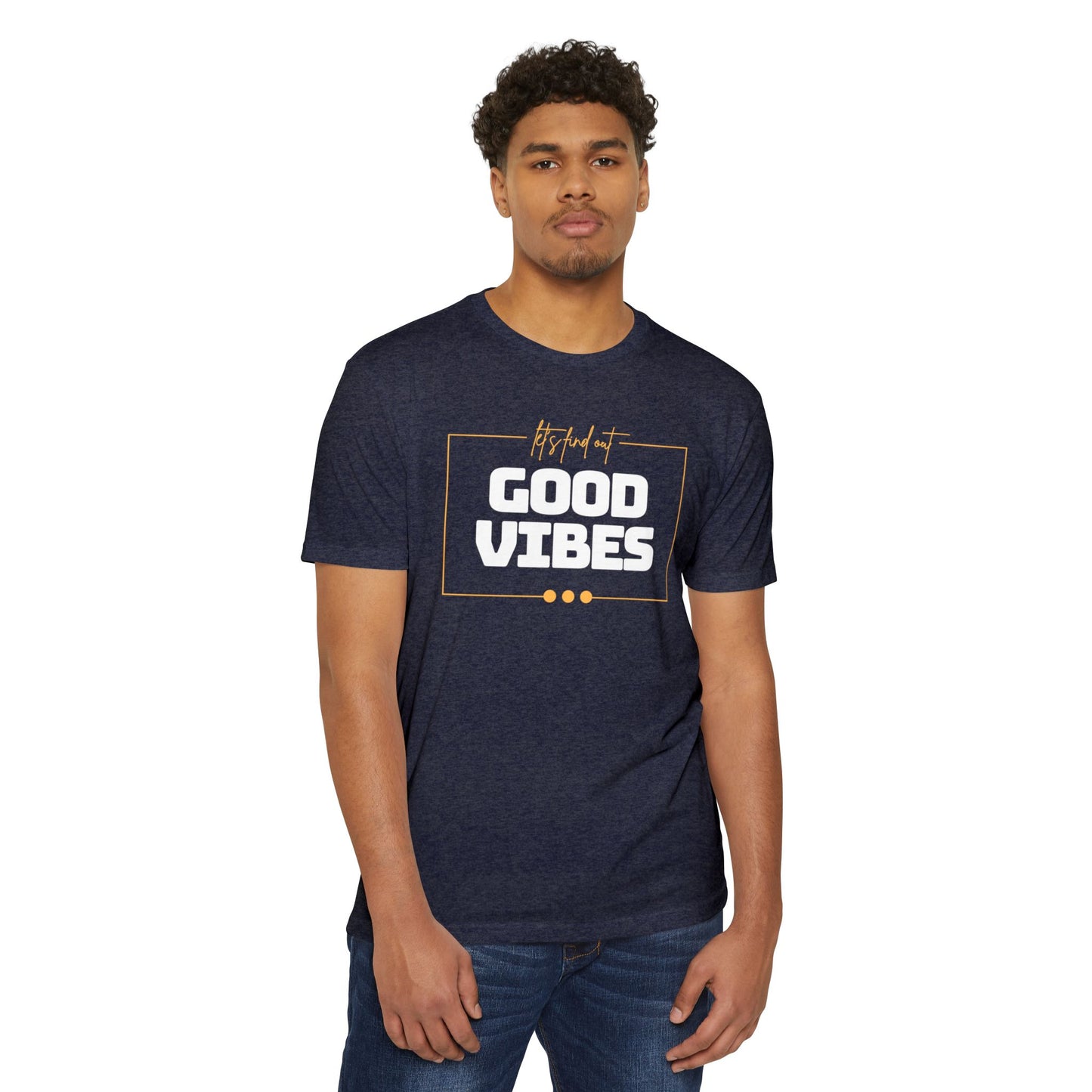 Good Vibes Unisex CVC Jersey T-shirt, Casual Tee, Positive Messaging Shirt, Everyday Wear, Gift for Friends