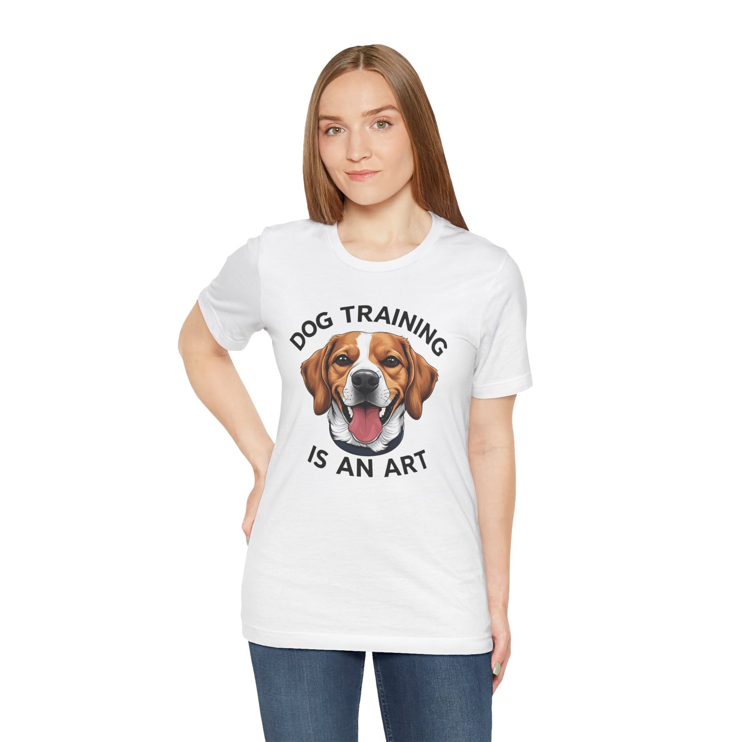 Dog Training is An Art Tee - Unisex Jersey Short Sleeve, Gift for Dog Lovers, Training T-Shirt, Dog Owner Apparel, Cute Canine Shirt