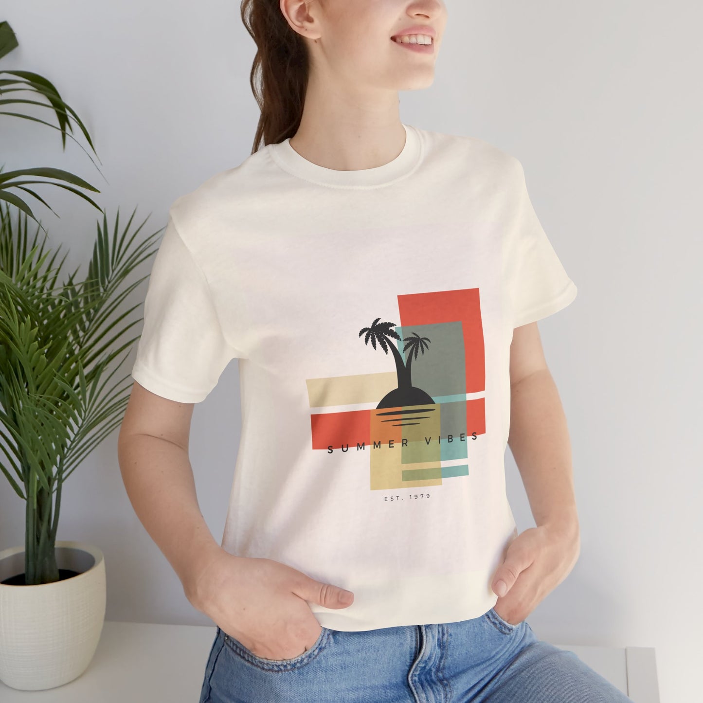 Tropical Sunset Tee, Summer Vibes Shirt, Vacation Outfit, Unisex Graphic Tee, Gift for Beach Lovers, Casual Wear