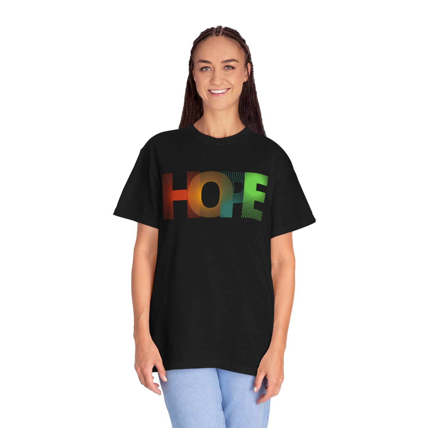 Hope Graphic Unisex T-Shirt - Colorful Inspirational Tee, Gift for Hope Enthusiasts, Casual Wear, Positive Vibes, Eco-Friendly Apparel