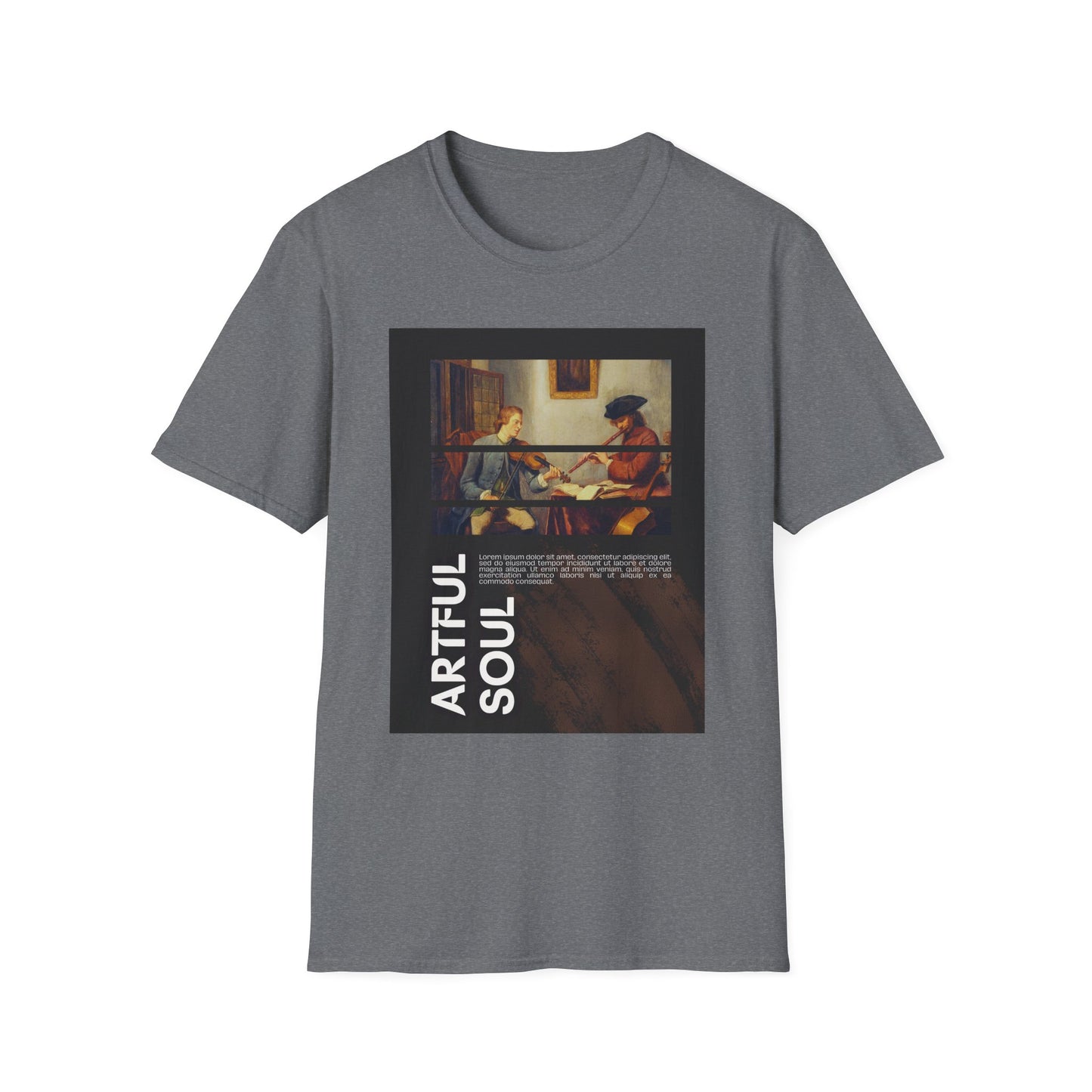 Artful Soul Unisex Softstyle T-Shirt, Artistic Tee, Gift for Art Lovers, Casual Wear, Creative Fashion, Art Enthusiast Shirt