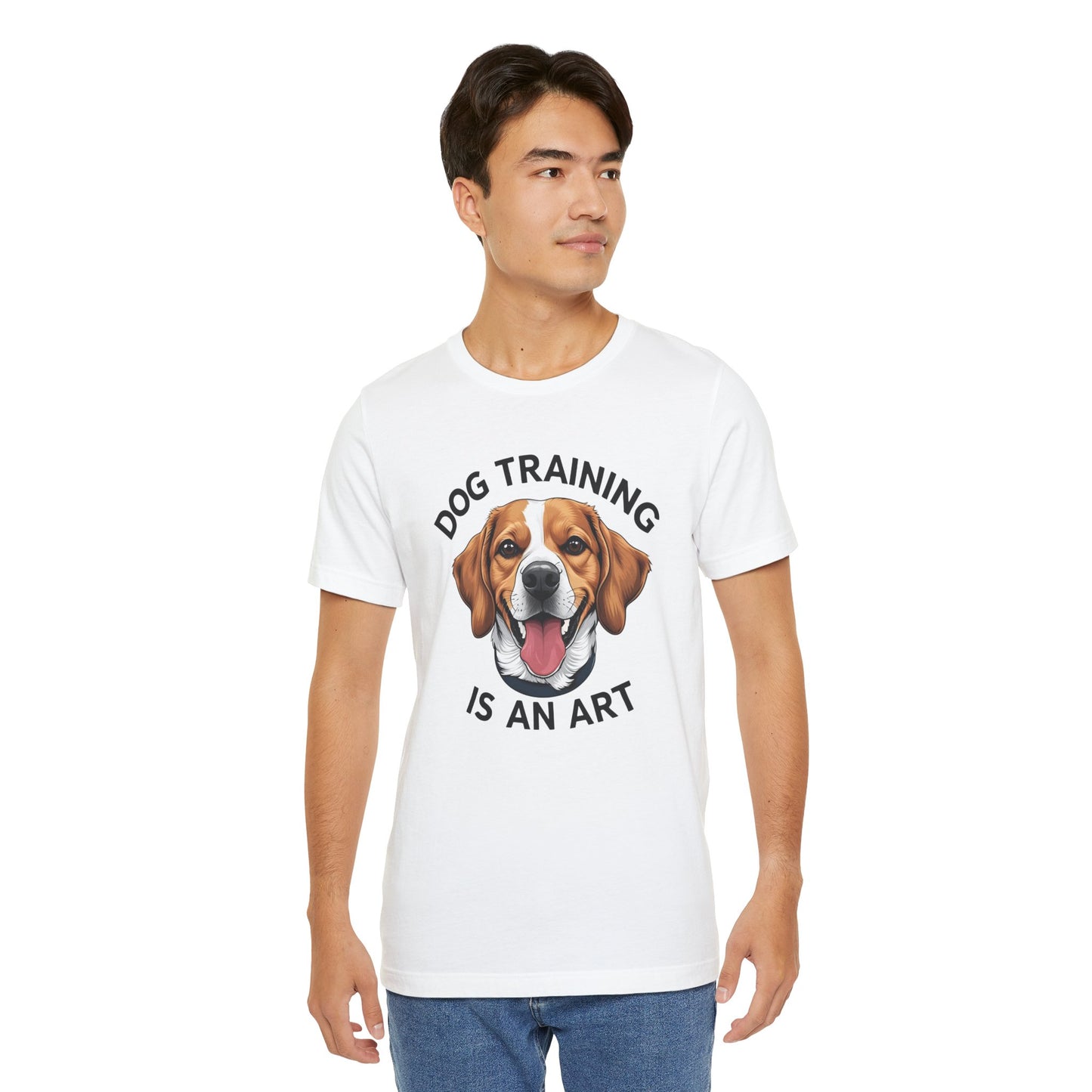 Dog Training is An Art Tee - Unisex Jersey Short Sleeve, Gift for Dog Lovers, Training T-Shirt, Dog Owner Apparel, Cute Canine Shirt