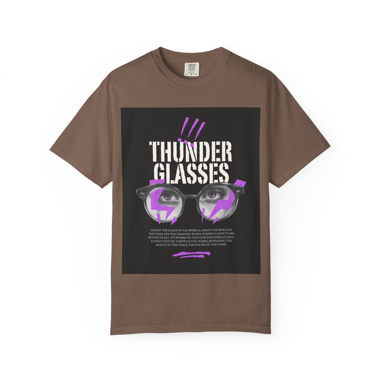 Thunder Glasses Unisex T-Shirt | Retro Graphic Tee for Music Lovers, Gift for Birthdays, Festivals, Unisex Style, Casual Wear