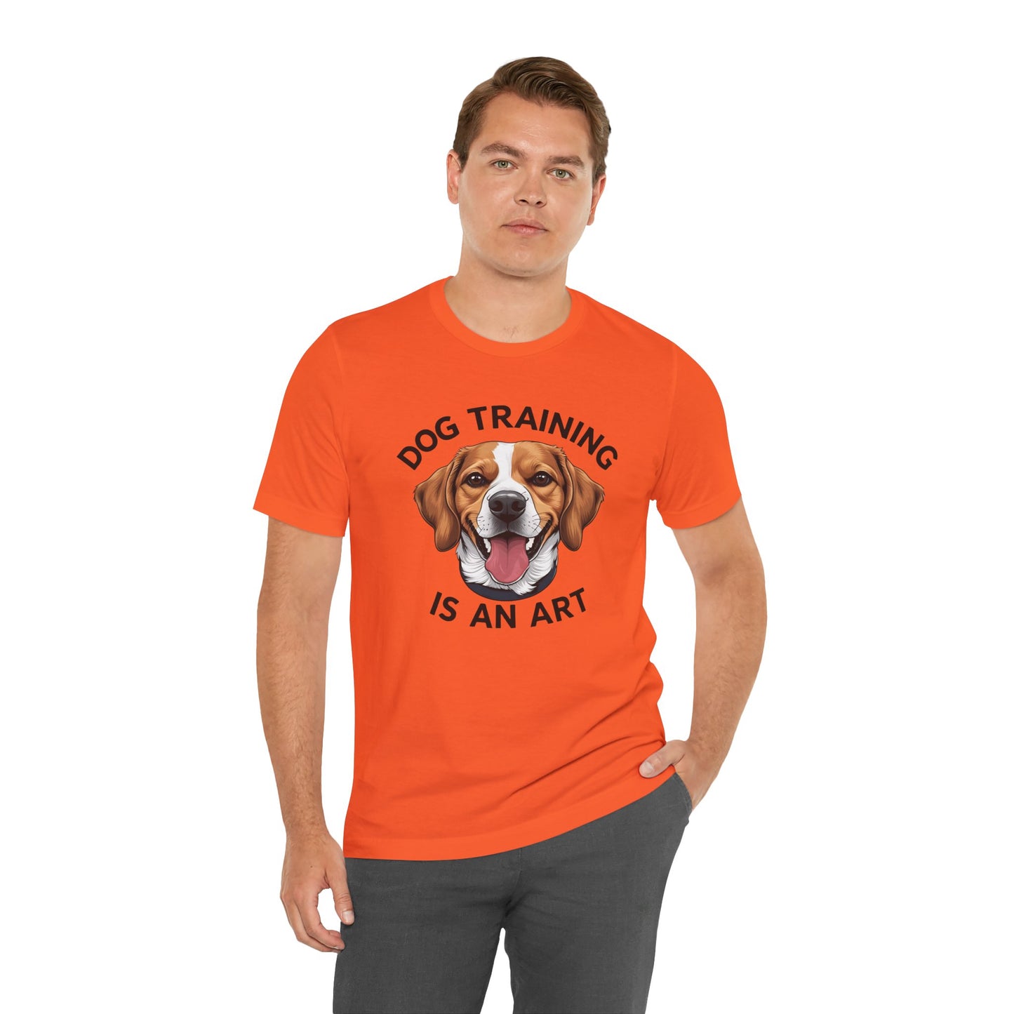 Dog Training is An Art Tee - Unisex Jersey Short Sleeve, Gift for Dog Lovers, Training T-Shirt, Dog Owner Apparel, Cute Canine Shirt