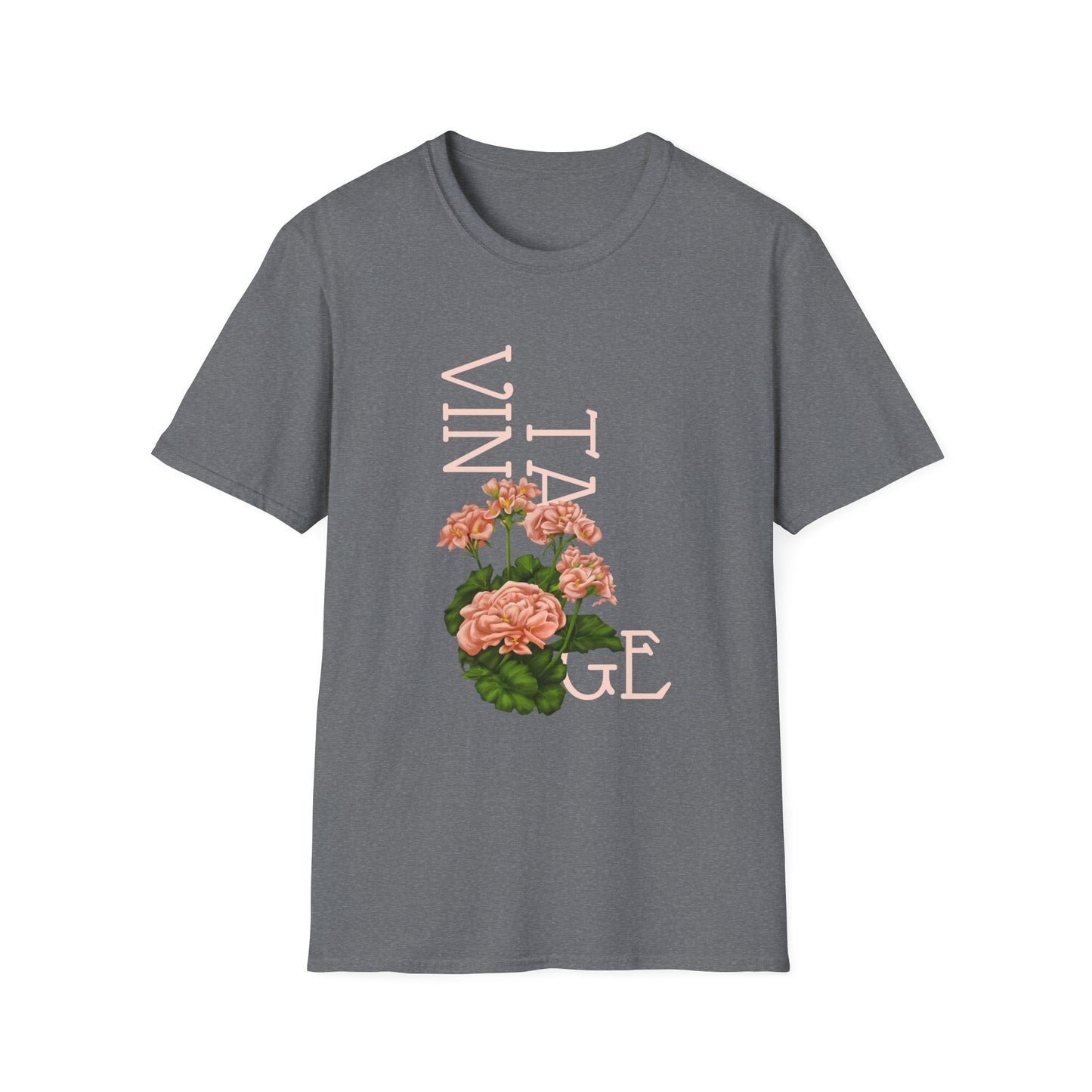 Vintage Floral Graphic Tee, Retro Flower Shirt, Unisex Casual T-Shirt, Gift for Plant Lovers, Summer Fashion