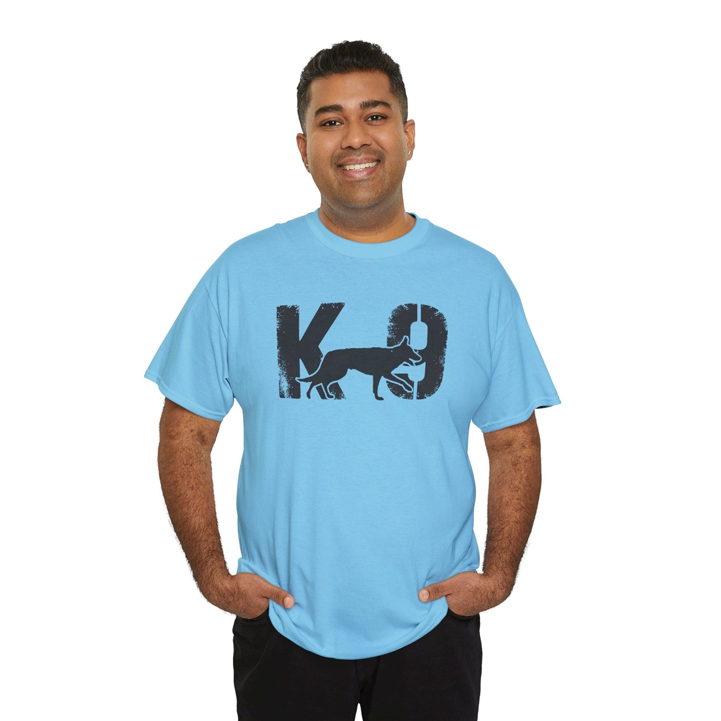 K-9 Dog Lover's Unisex Heavy Cotton Tee | T-Shirt for K-9 Handler | Dog Between K and 9 Design