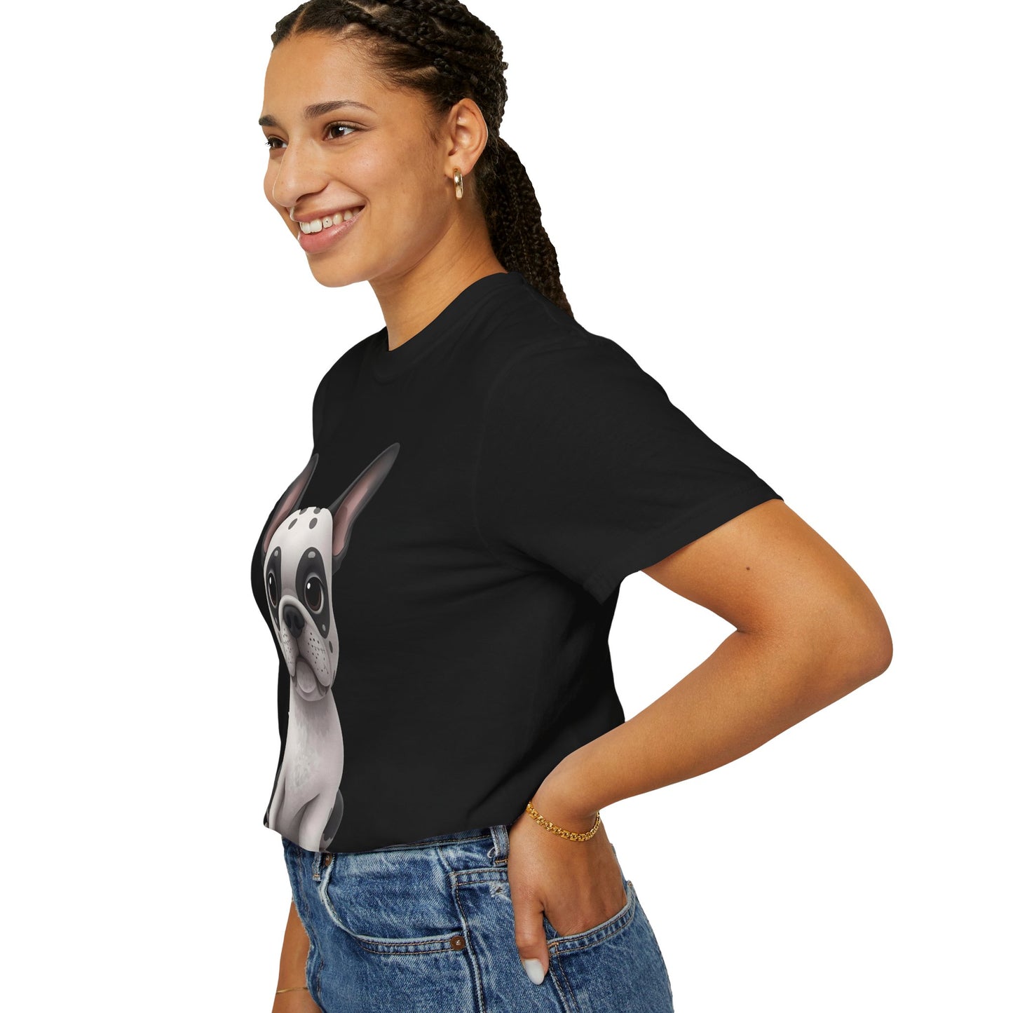 Cute 3D Design French Bulldog Unisex T-shirt, Animal Lover Gift