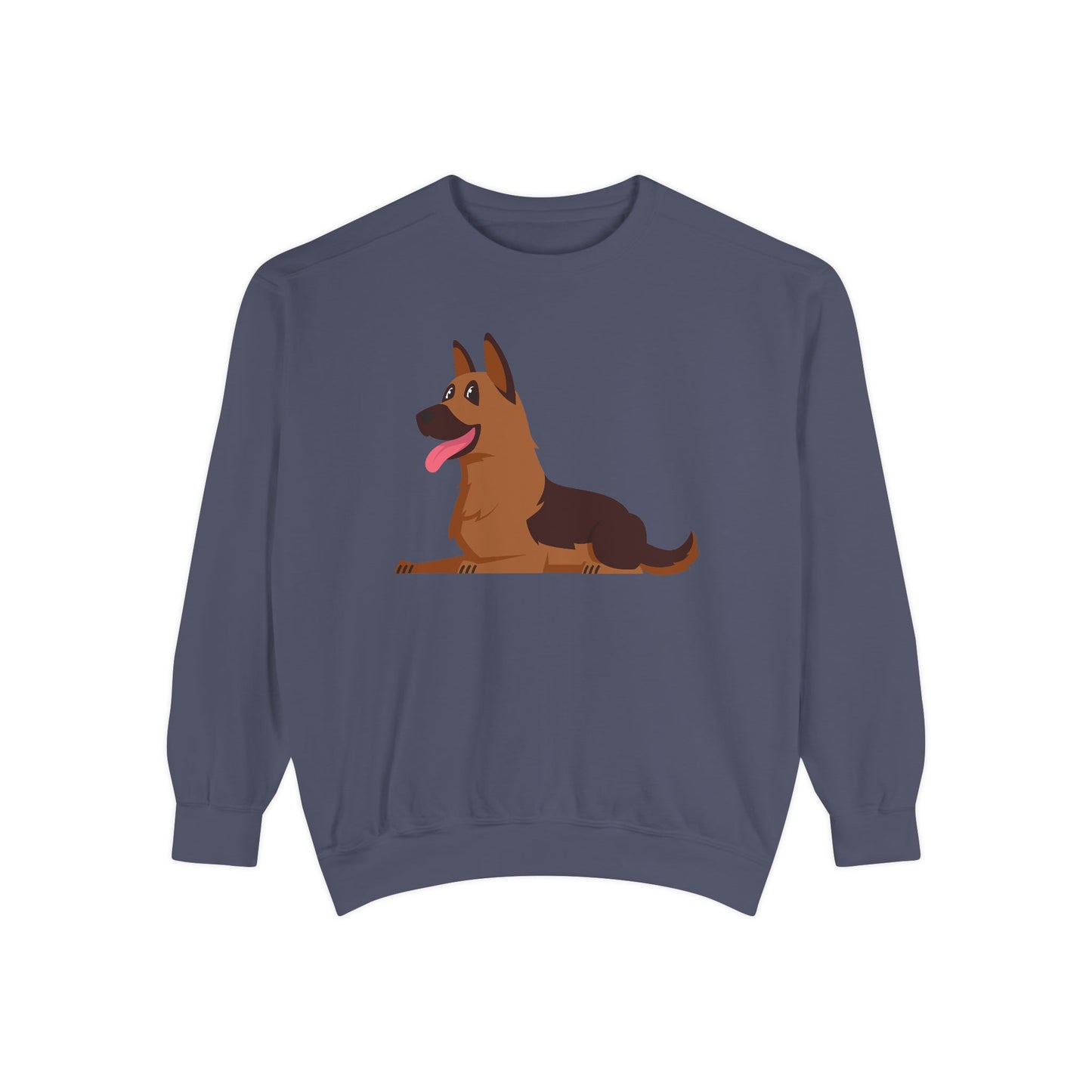 Unisex Dog Lover Hoodie With Graphic of a German Shepherd Leaving Tongue Out