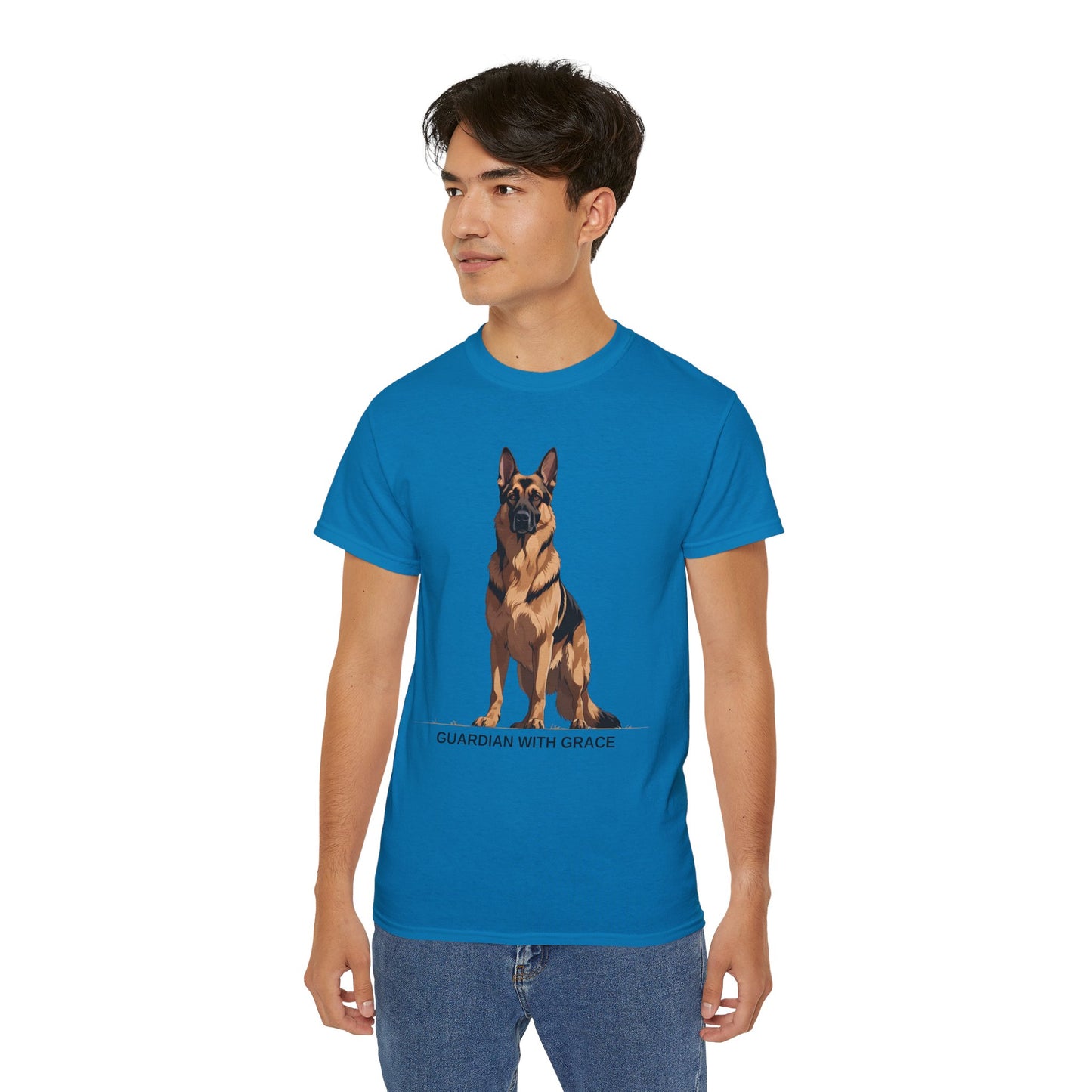 German Shepherd Guardian Tee - Unisex Ultra Cotton Shirt, Dog Lover Gift, Animal Spirit Apparel, Pet Memorial, Birthday Tee, Casual Wear