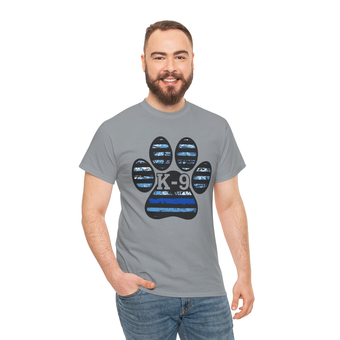 K-9 Paw Print Tee – Unisex Cotton Tee for Dog Lovers, Pet Owners, Animal Rescue Supporters