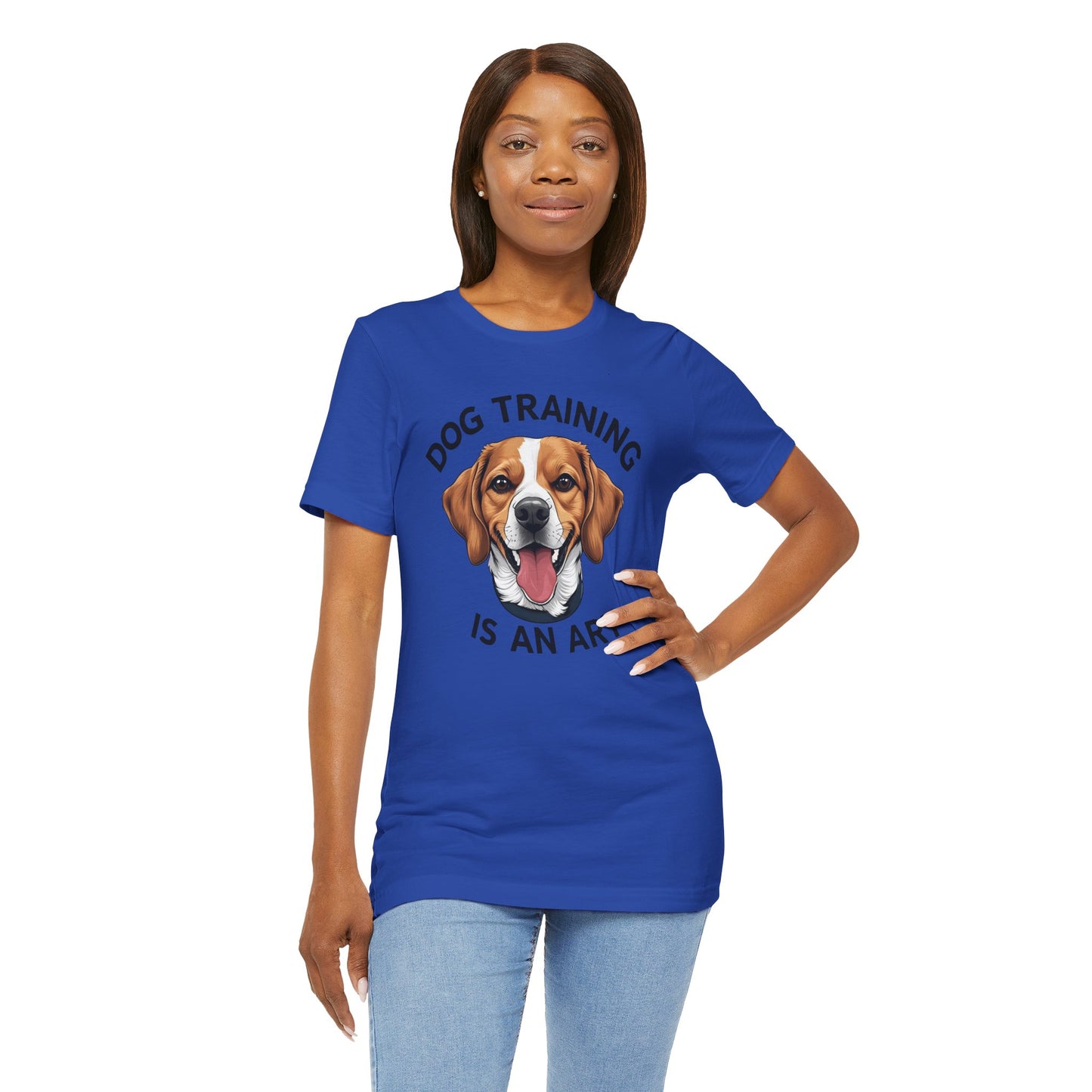 Dog Training is An Art Tee - Unisex Jersey Short Sleeve, Gift for Dog Lovers, Training T-Shirt, Dog Owner Apparel, Cute Canine Shirt