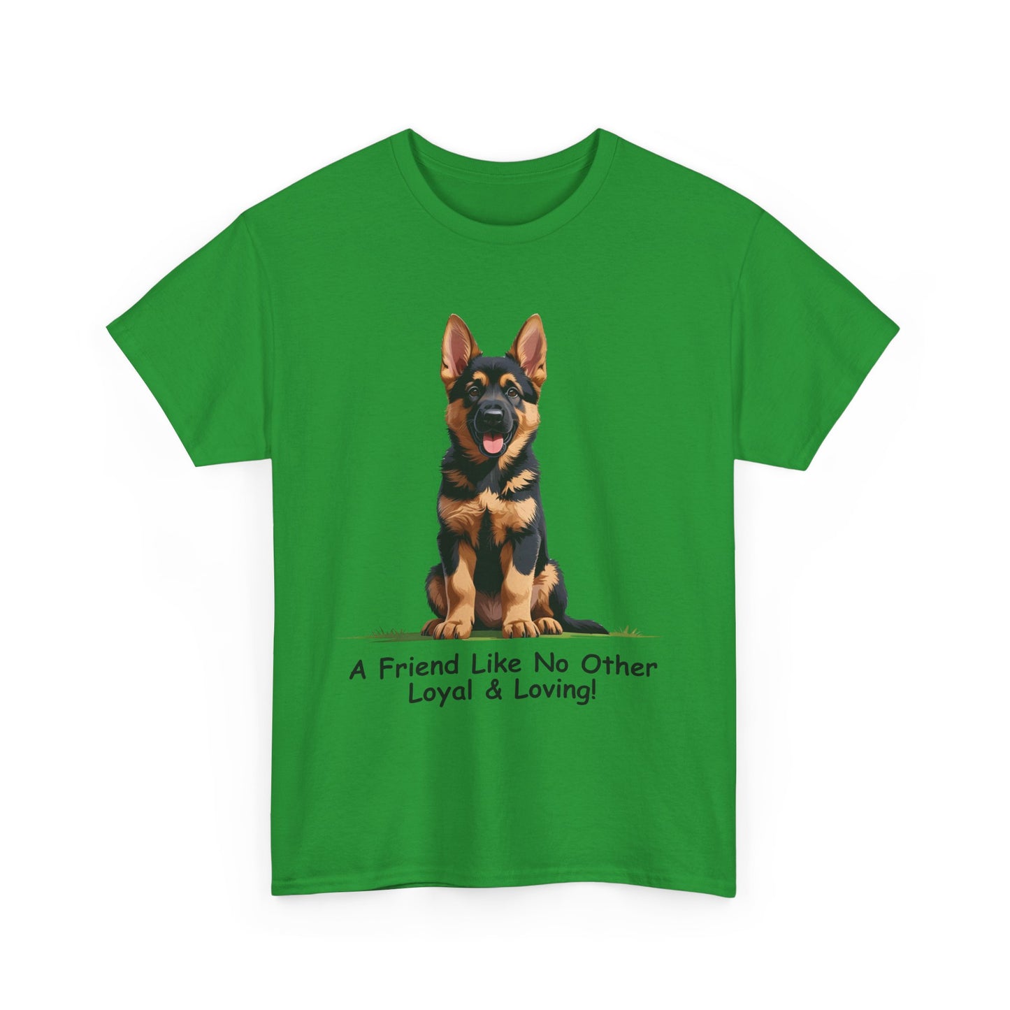 Adorable German Shepherd Puppy Lover Tee: A Friend Like No Other, Dog Owner Gift, Dog Mom Shirt, Gifts for Animal Lovers, Unisex Cotton T-shirt