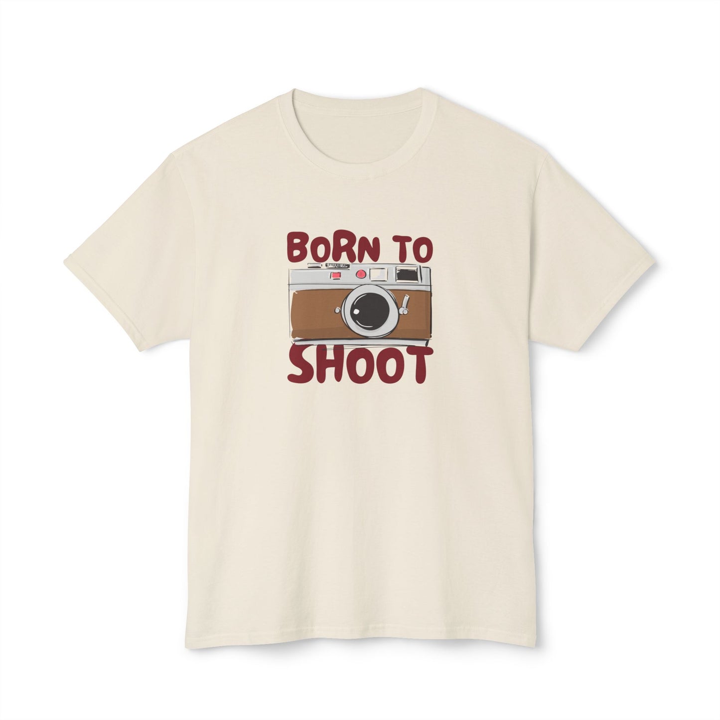 Camera Lover's Unisex T-Shirt – Born to Shoot, Photography Gift, Fun Shirt for Photographers, Unique Tee for Events, Casual Wear