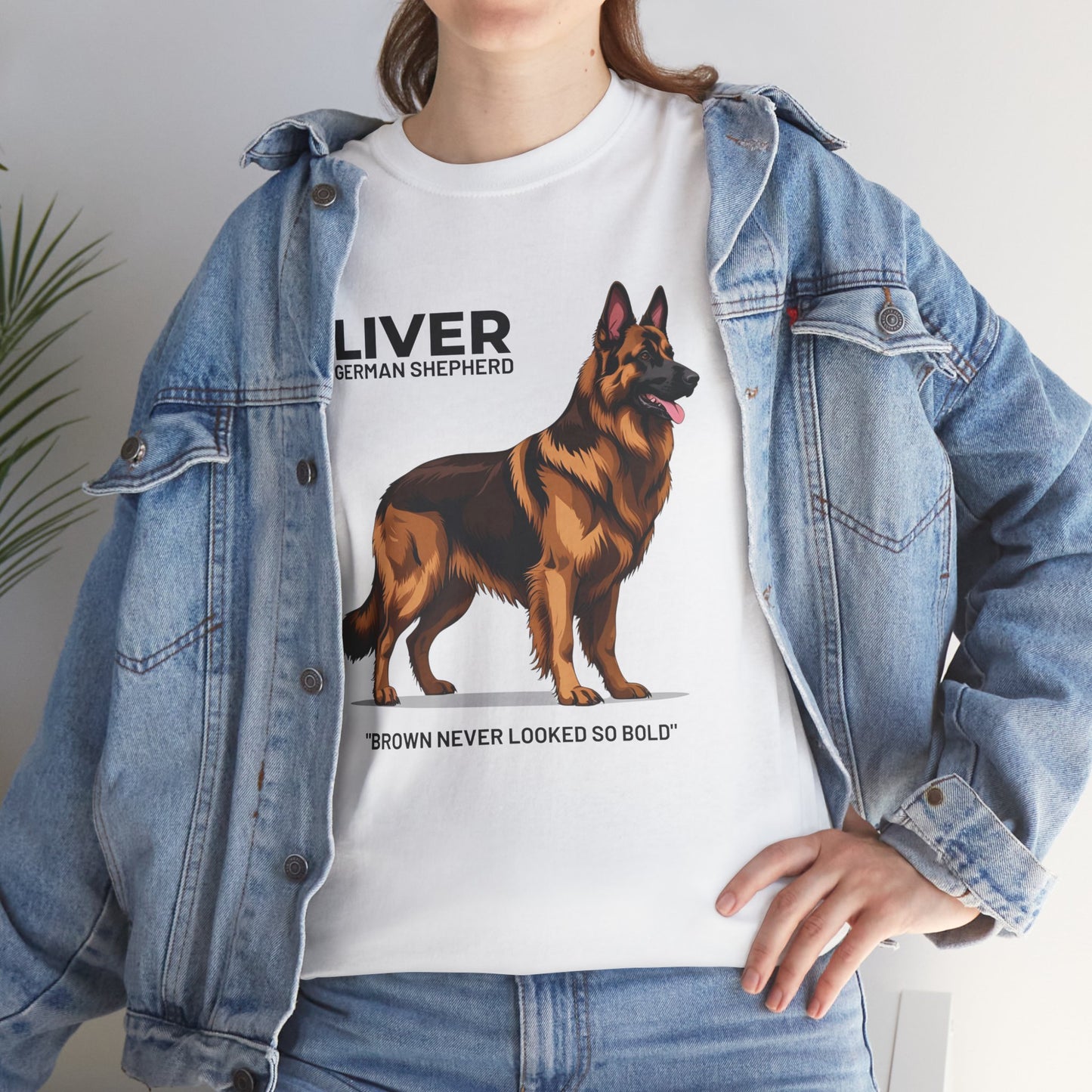 Liver German Shepherd Lover Tee - Brown Never Looked So Bold | Dog Owner Gift, Pet Parent Shirt, Animal Lover Apparel