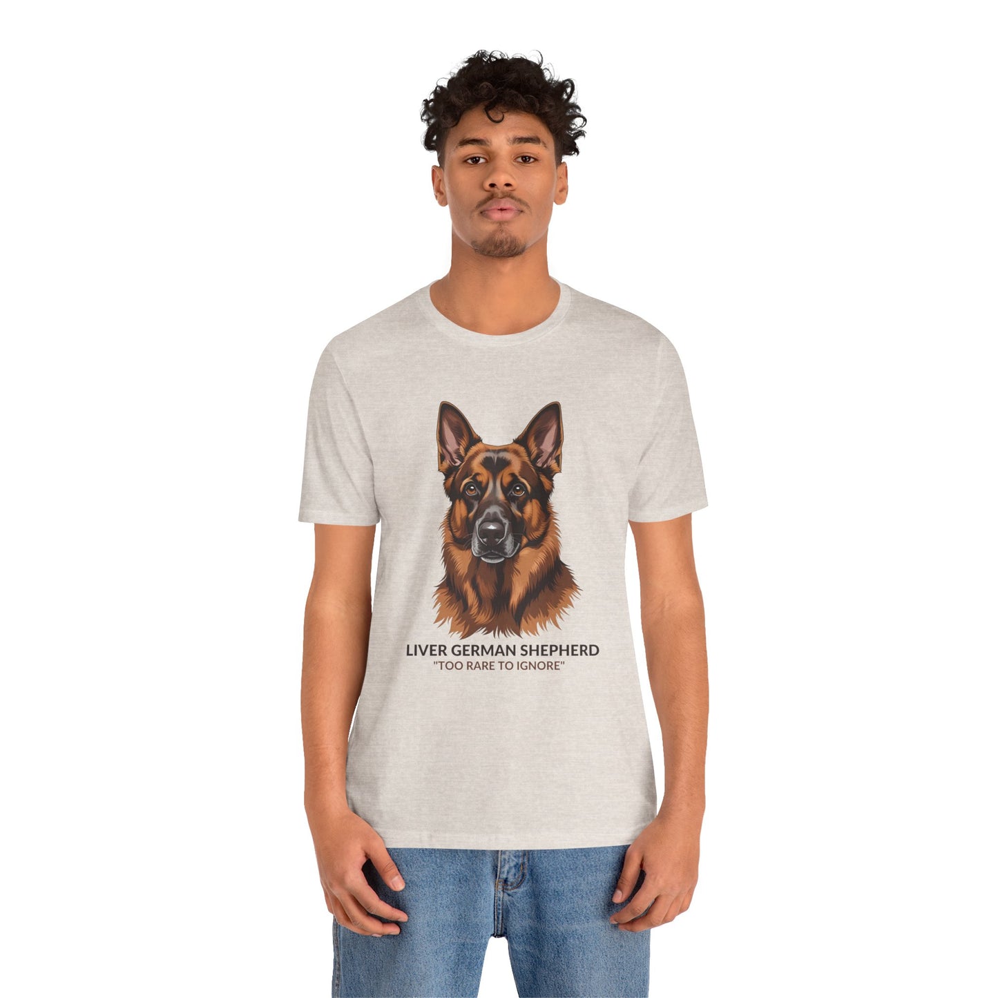 Liver German Shepherd Dog Lover Tee - To Rare To Ignore | Perfect Gift for Pet Owners, Animal Lover Merchandise, Casual Wear, Unique Dog Shirt