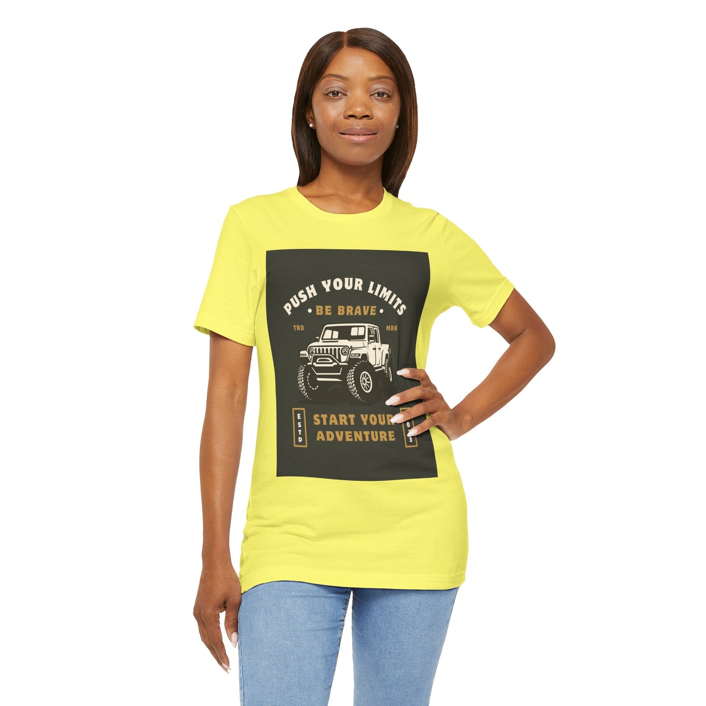 Push Your Limits Adventure-Inspiring Unisex Jersey Tee, Outdoor Shirt, Motivational T-Shirt, Gift for Adventurers, Hiking Apparel, Travel Tee