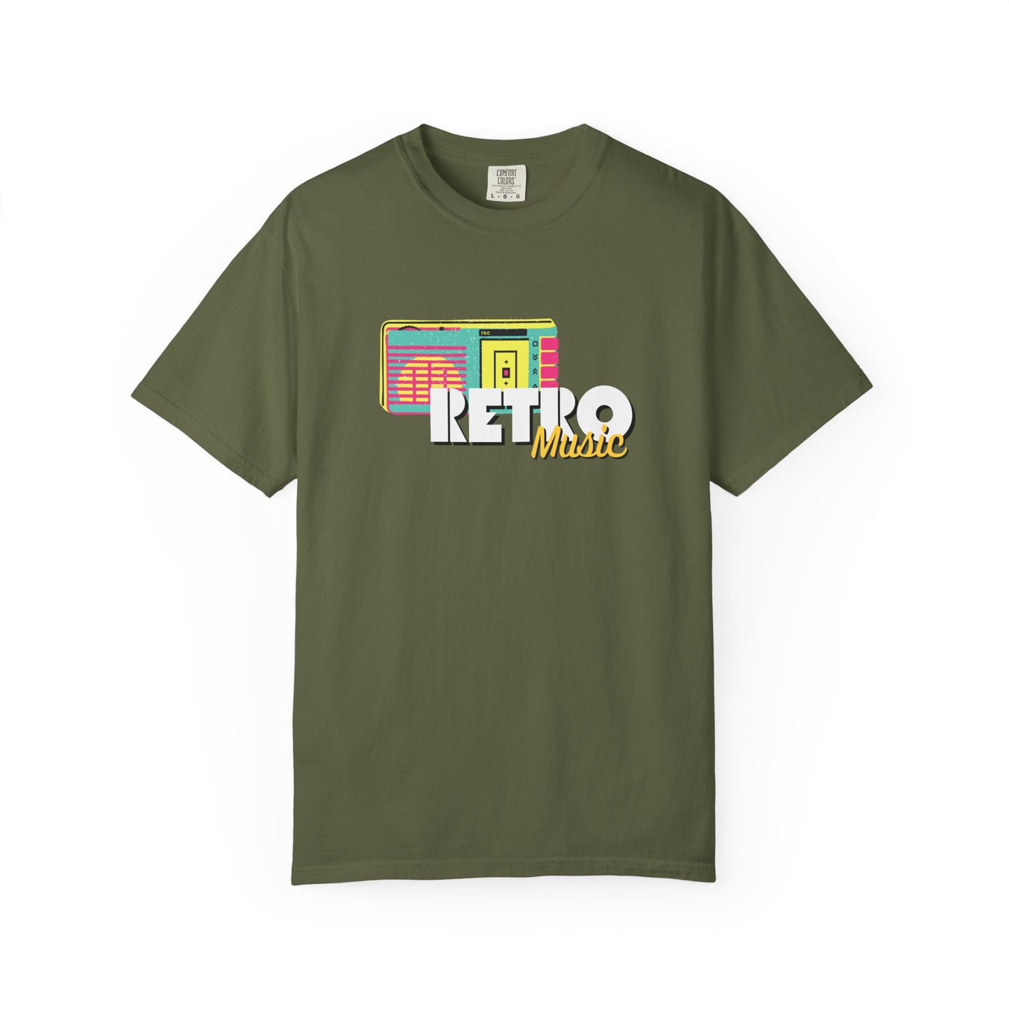 Retro Music T-Shirt, Vintage Style Tee, Unisex Garment-Dyed Shirt, Perfect for Music Lovers, Great for Festivals and Gifts